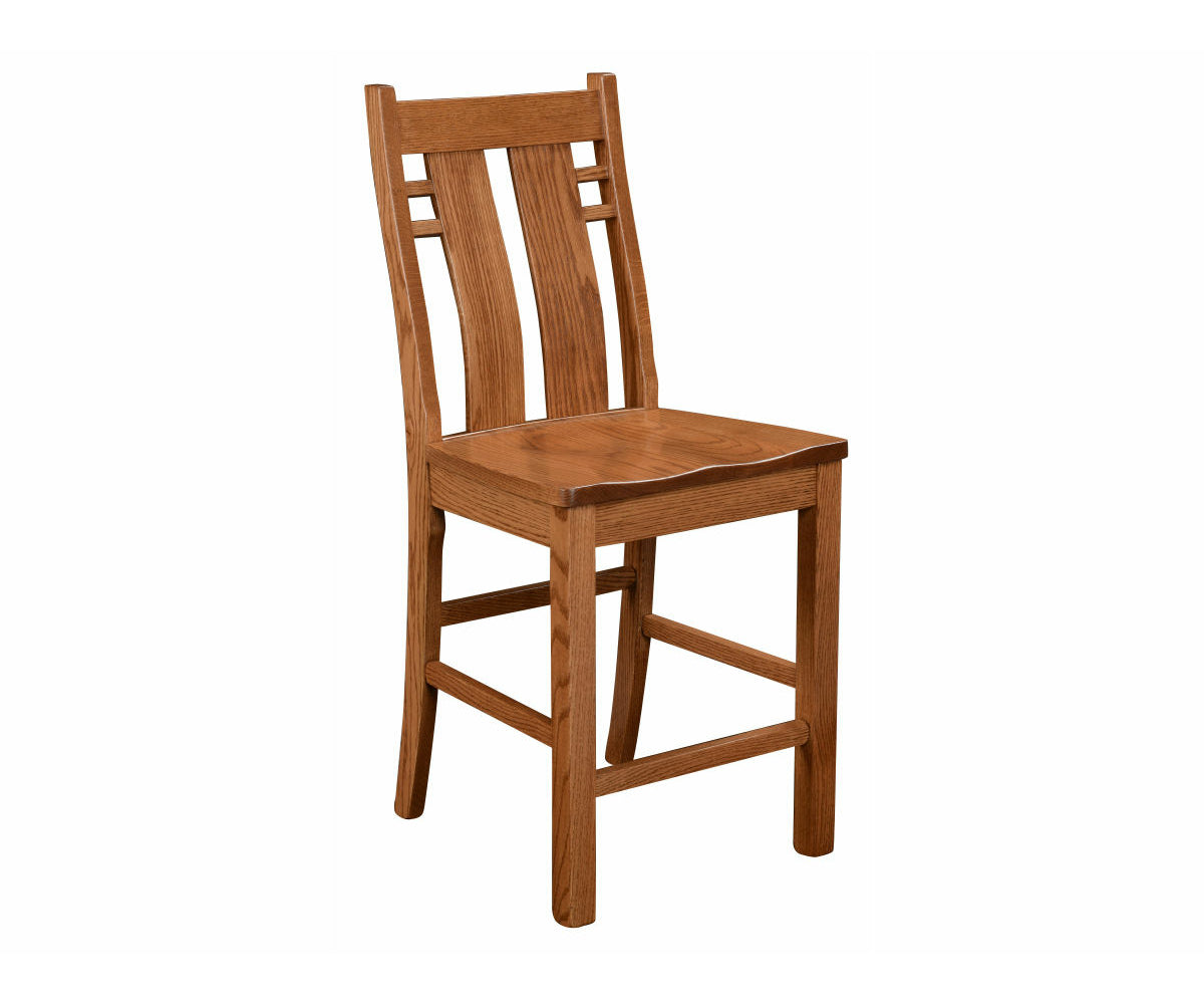 Amish Bungalow Stationary Bar Chair