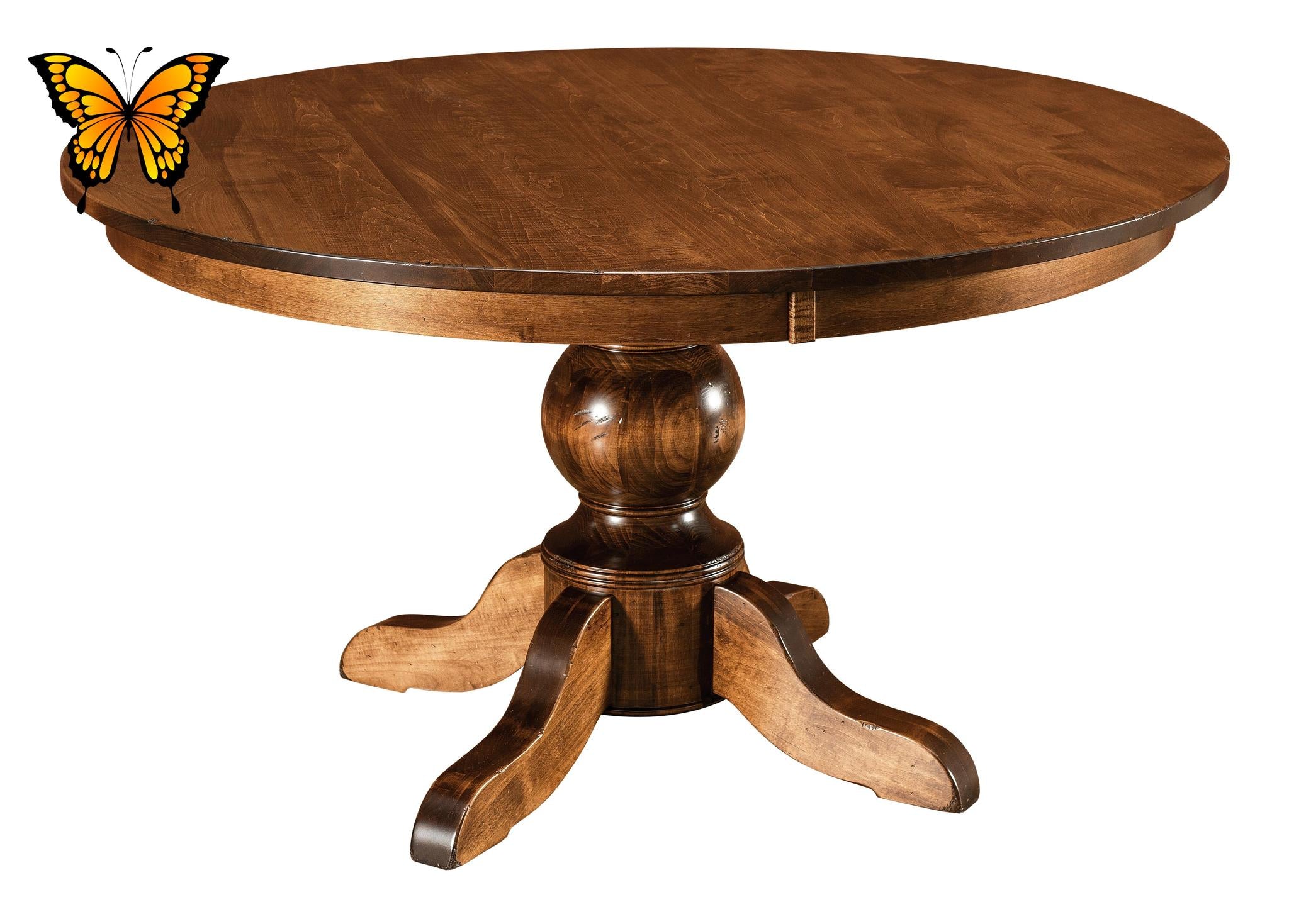 Amish Carson Single Pedestal Table-Dining Table-The Amish House