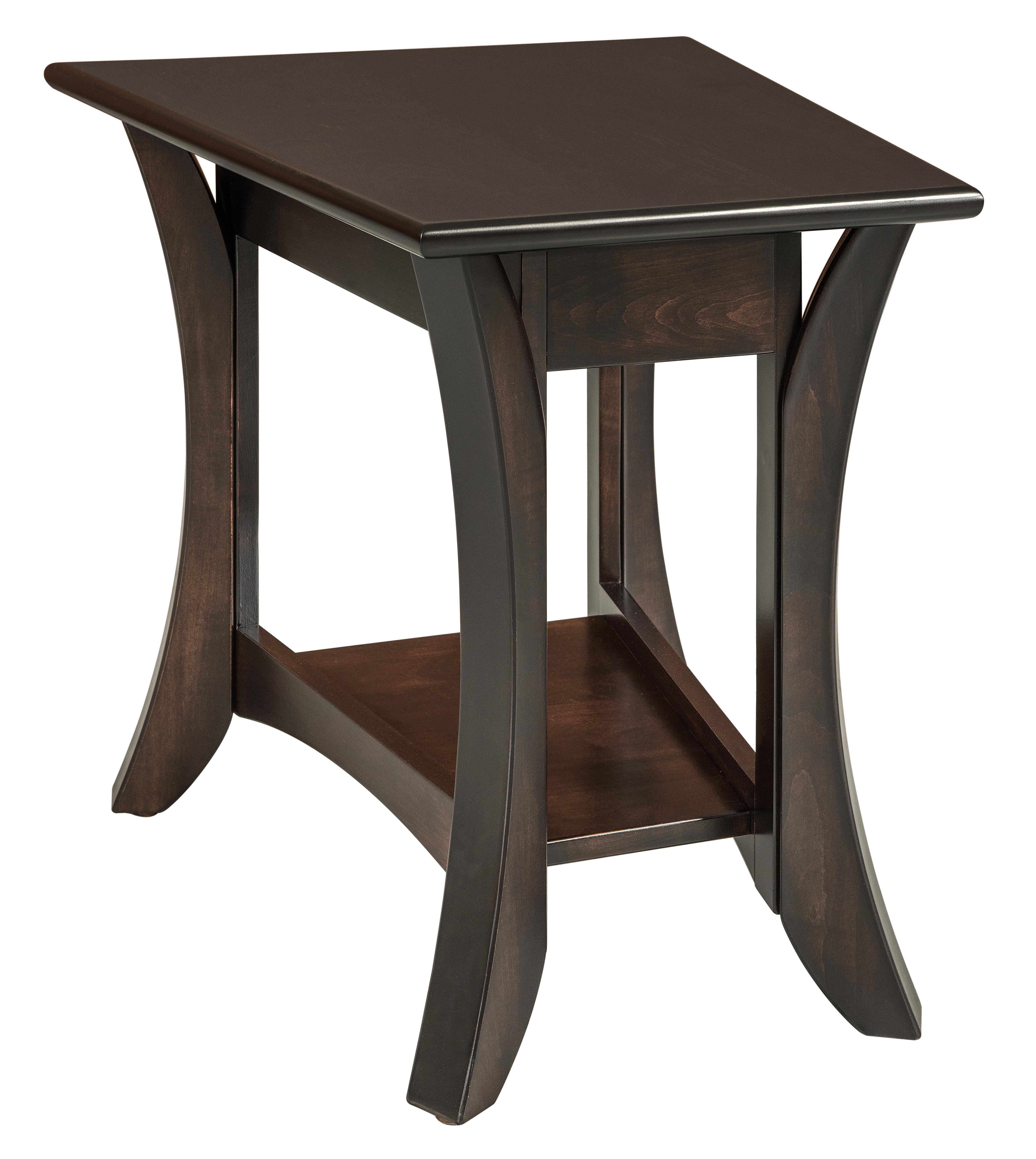 american made amishcatalina wedge end table