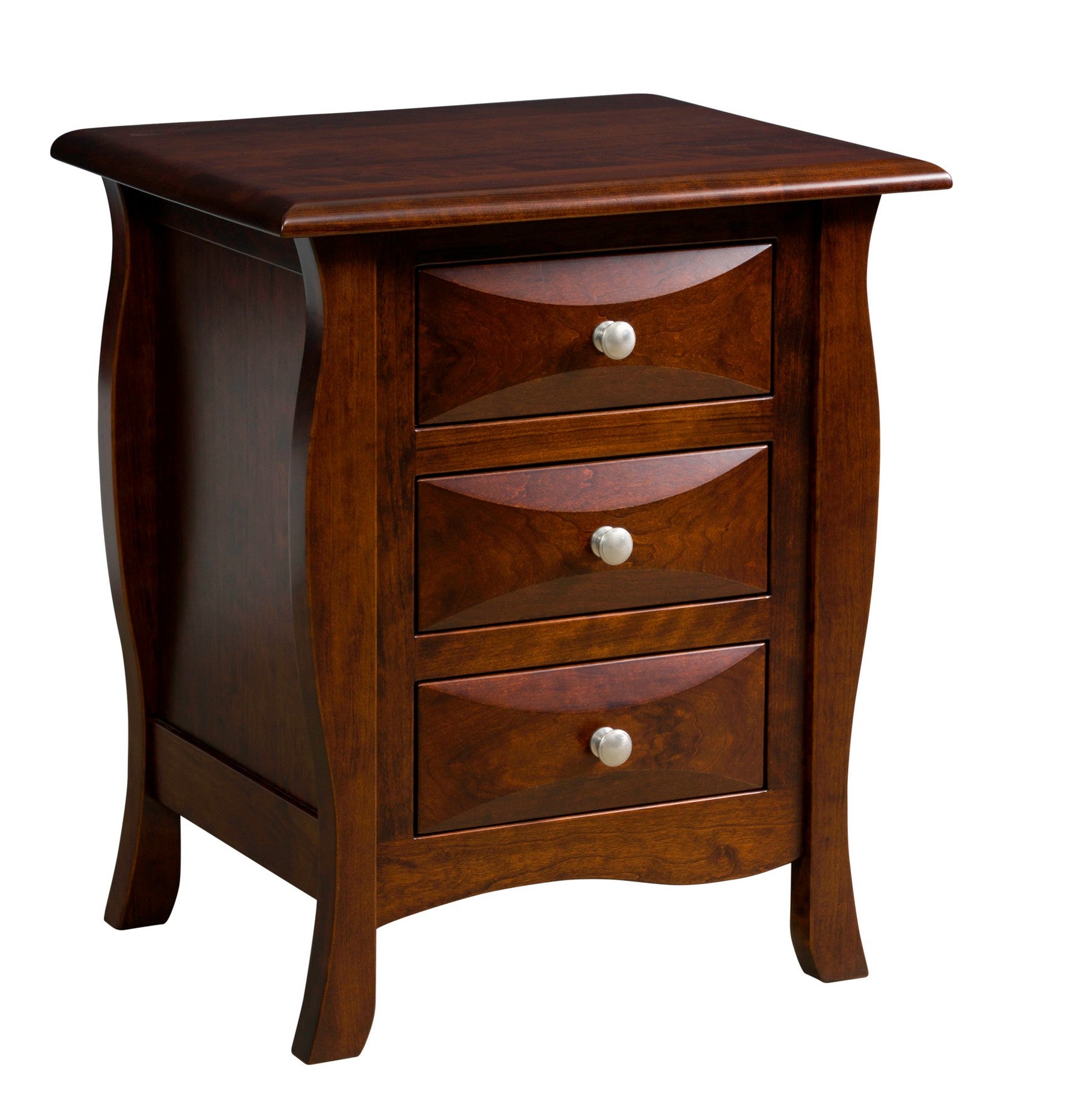 Amish Cayman Three Drawer Nightstand