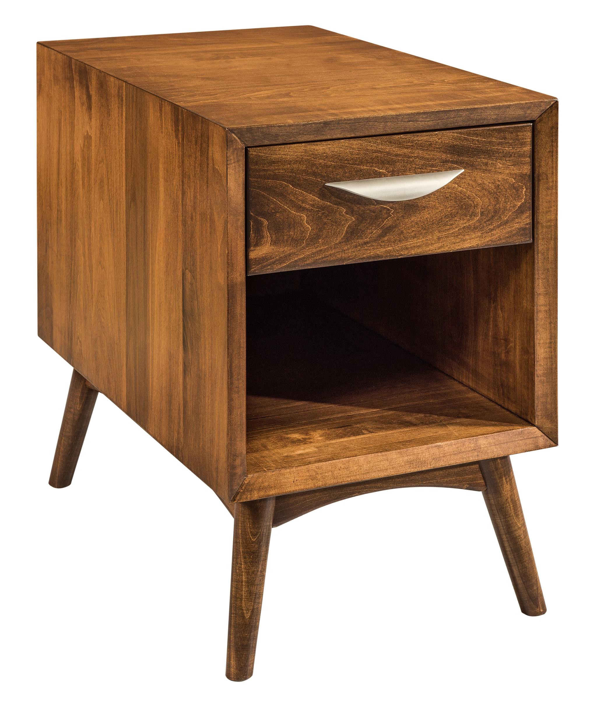 american made amish century narrow end table