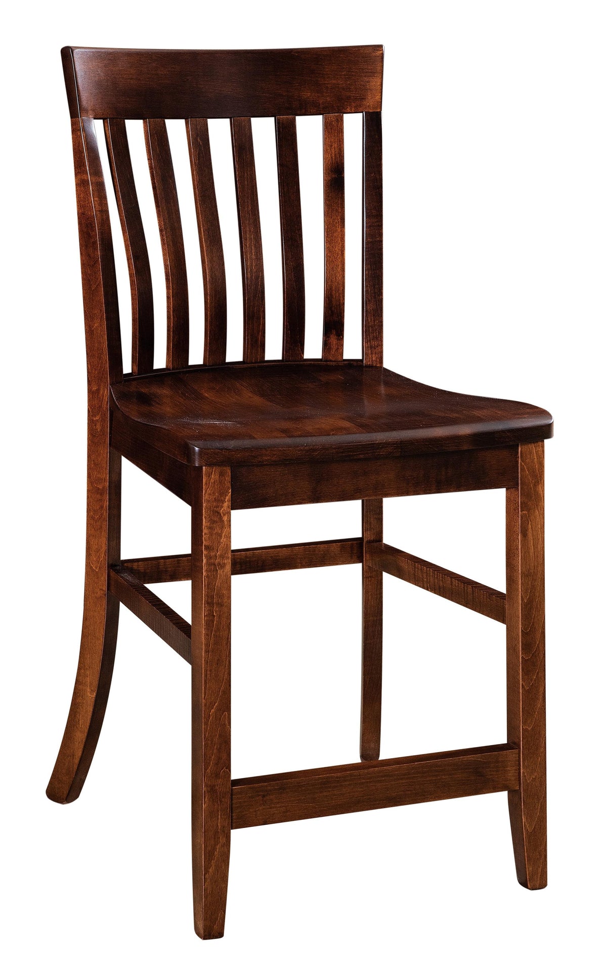 Amish Chandler Stationary Bar Chair-Bar Chair-The Amish House
