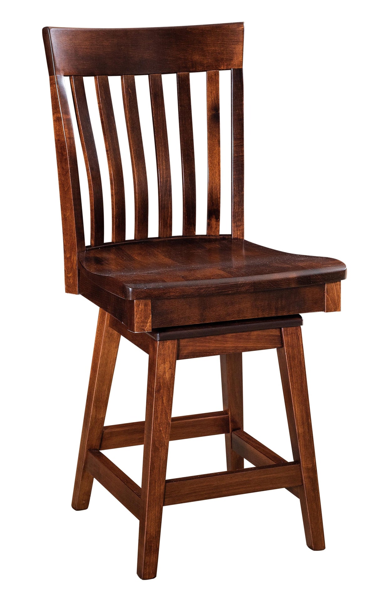 Amish Chandler Swivel Bar Chair-Bar Chair-The Amish House