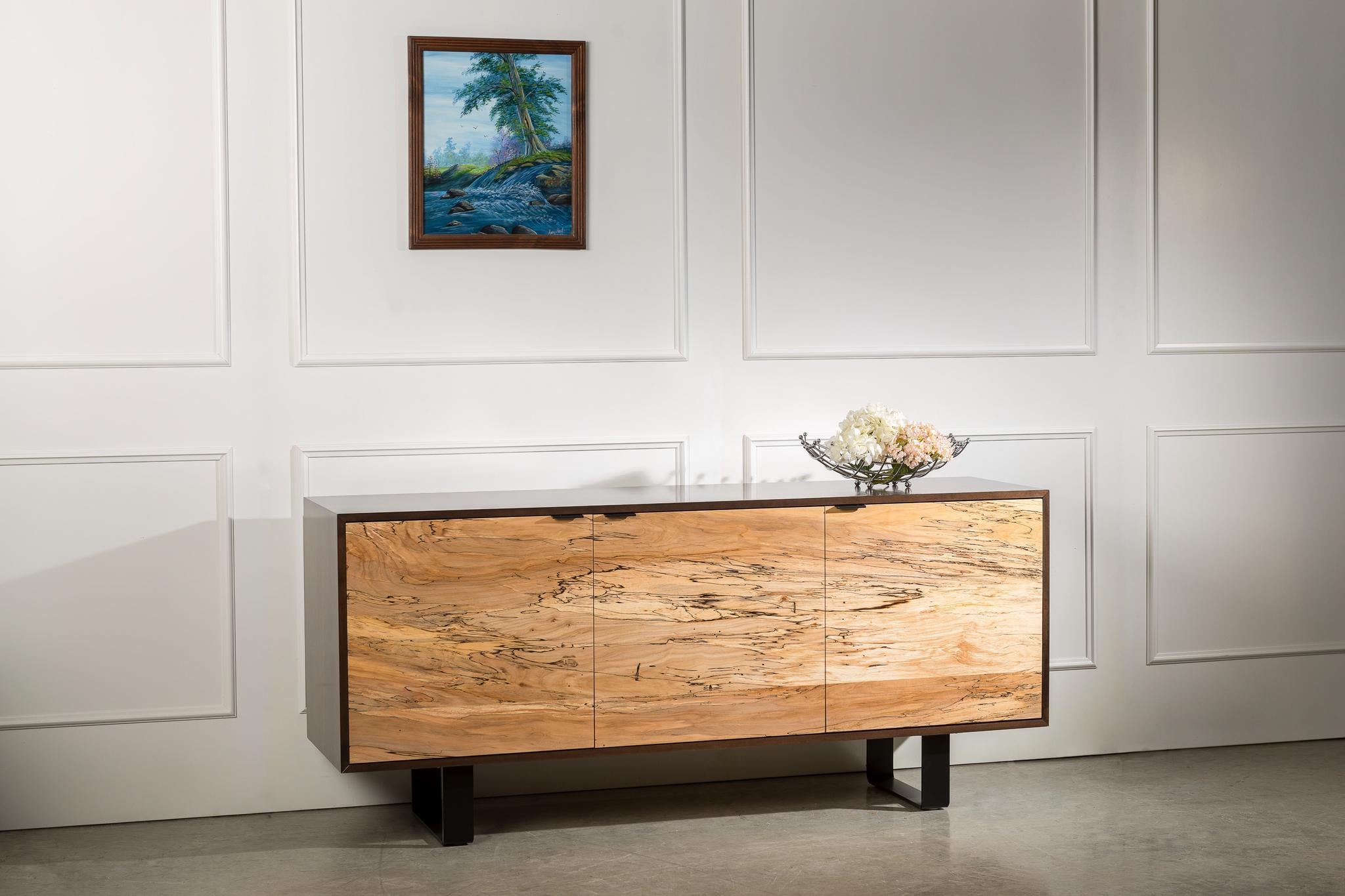 Amish Chilton Four Door Credenza-Credenza / Hutch-The Amish House