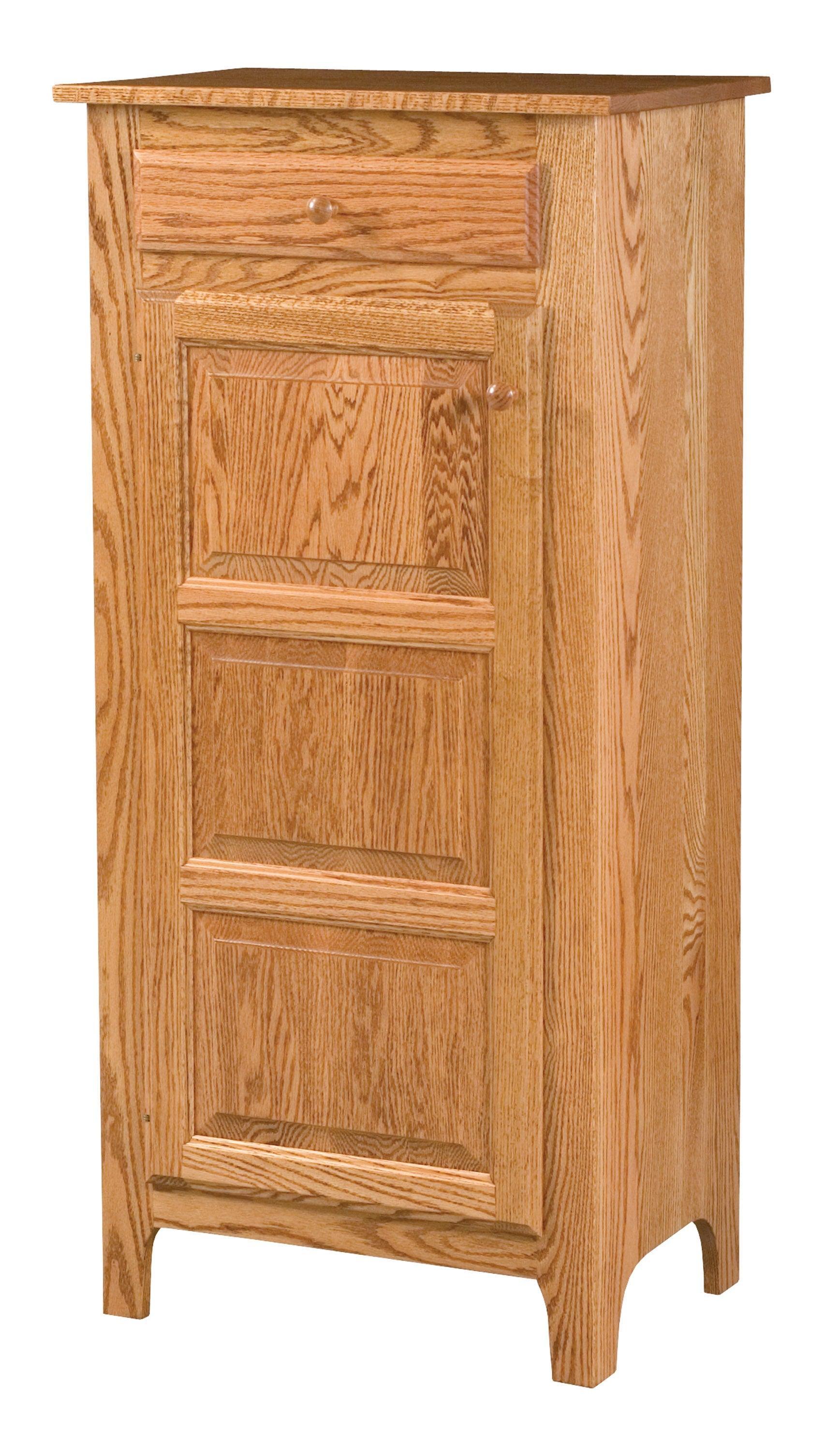 american made amish pie safe with raised panel doors