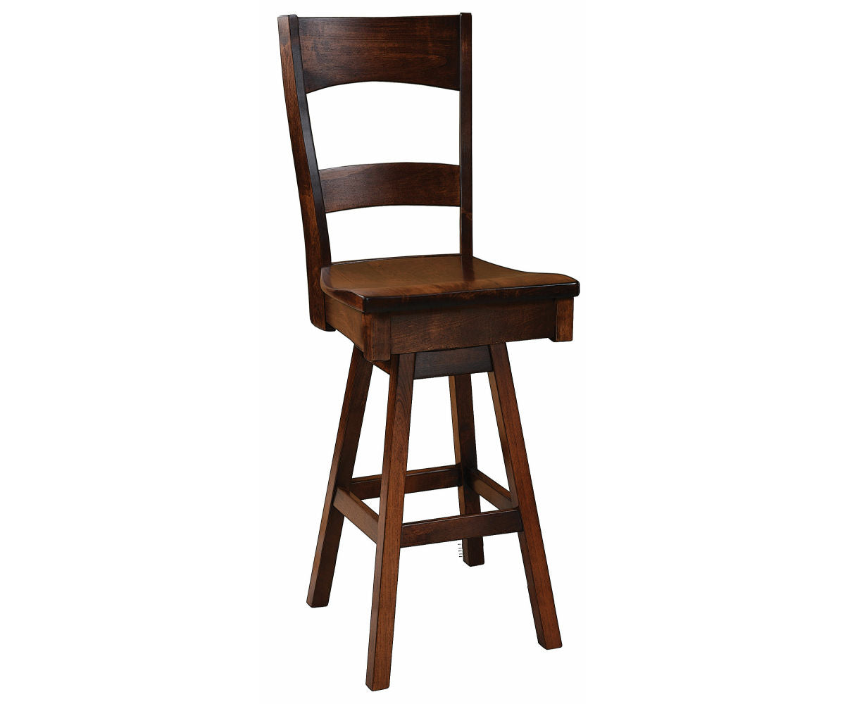 Amish Cody Swivel Bar Chair
