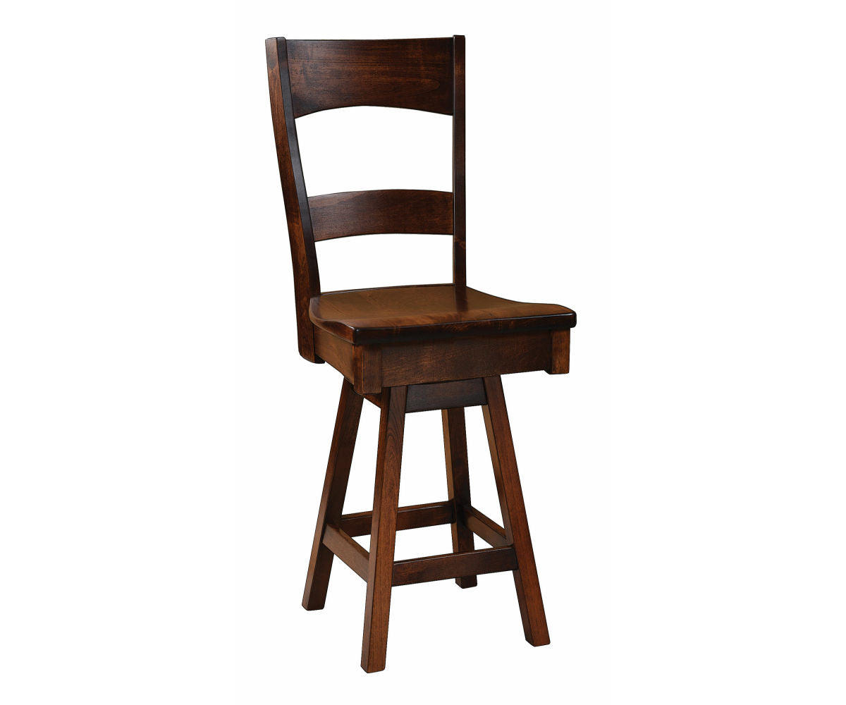 Amish Cody Swivel Bar Chair