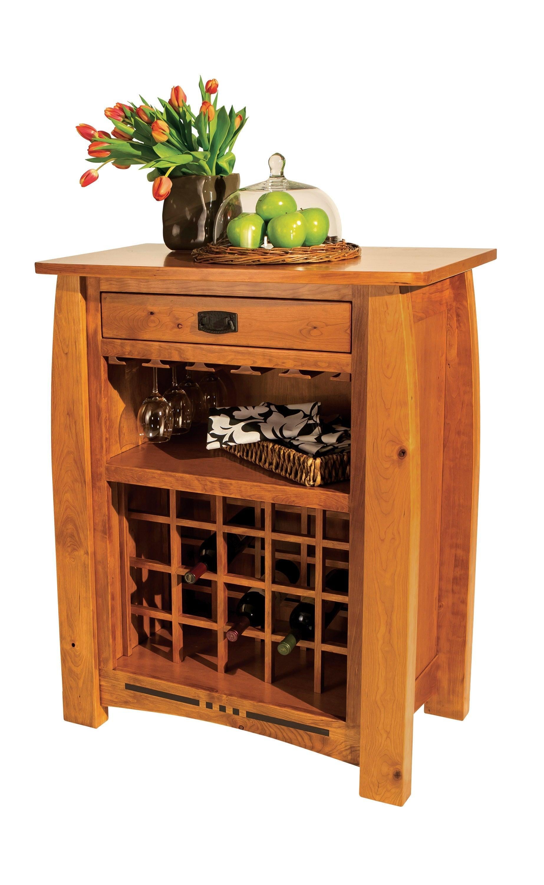 The Amish House Colebrook Wine Cabinet