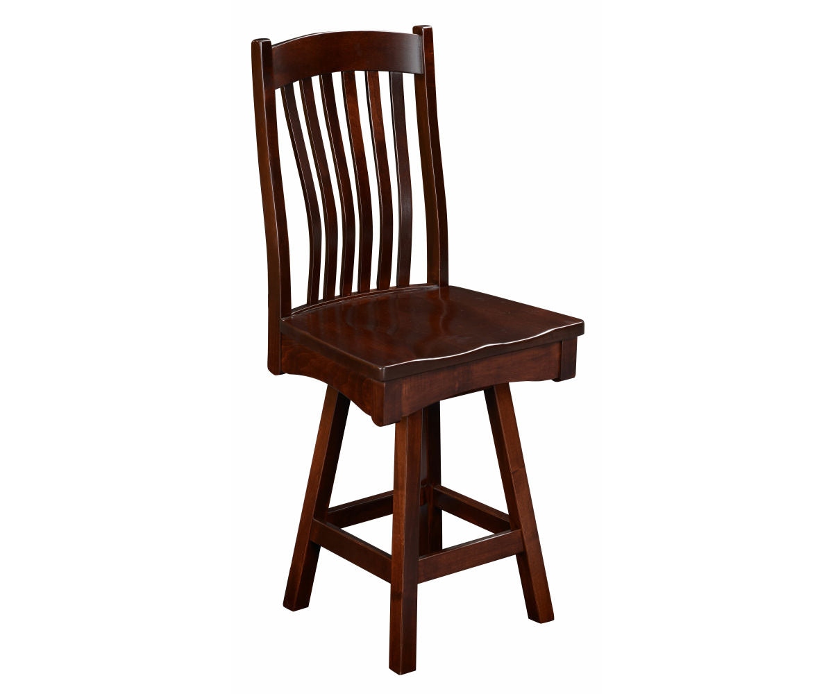 Amish Conestoga Swivel Bar Chair