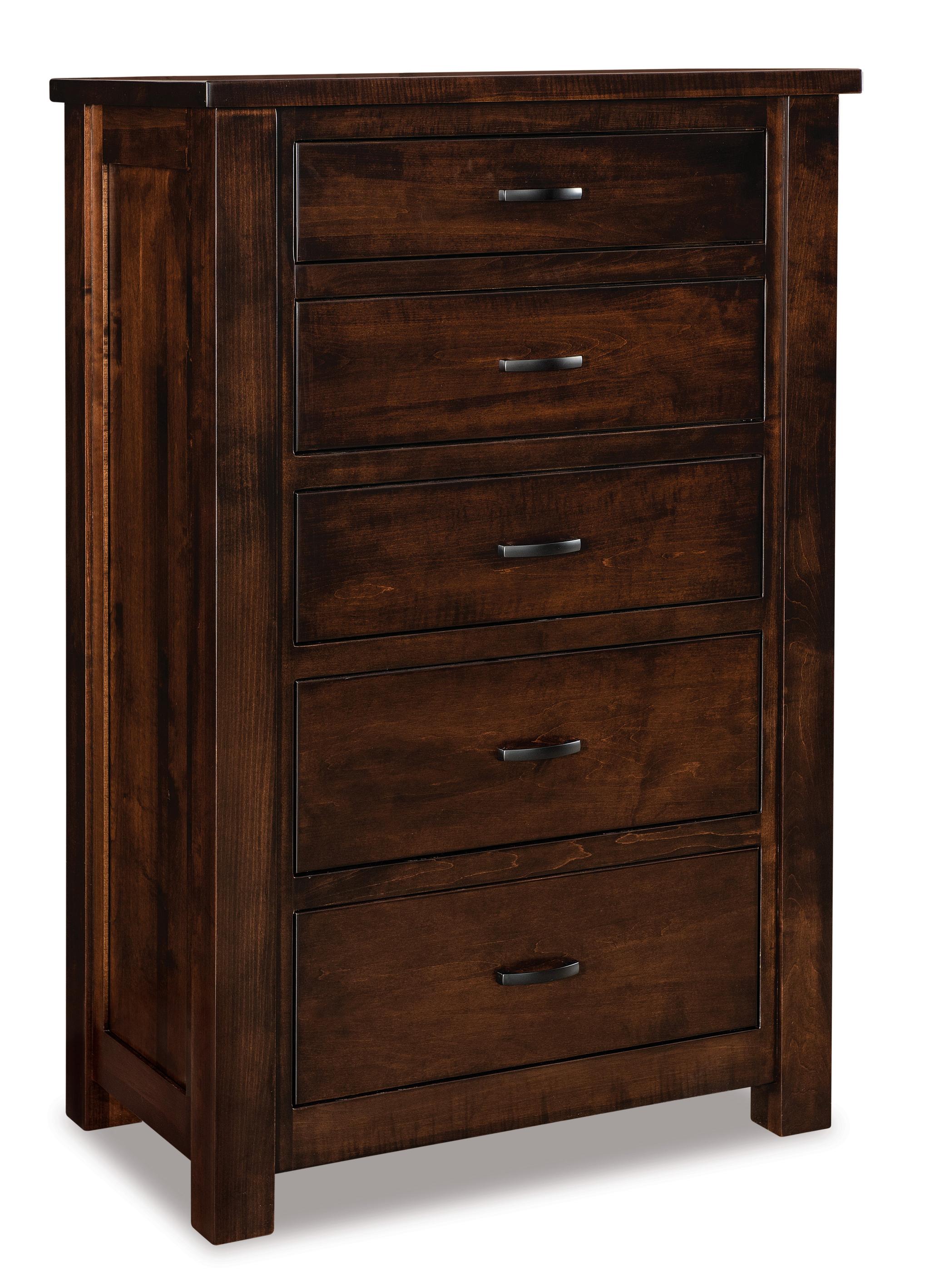 american made amish cottage five drawer chest