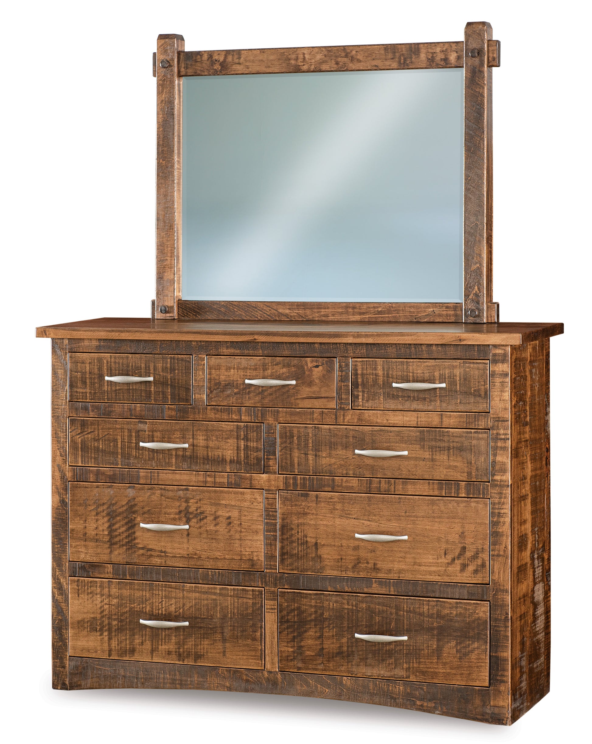 american made amish denver nine drawer dresser with mirror