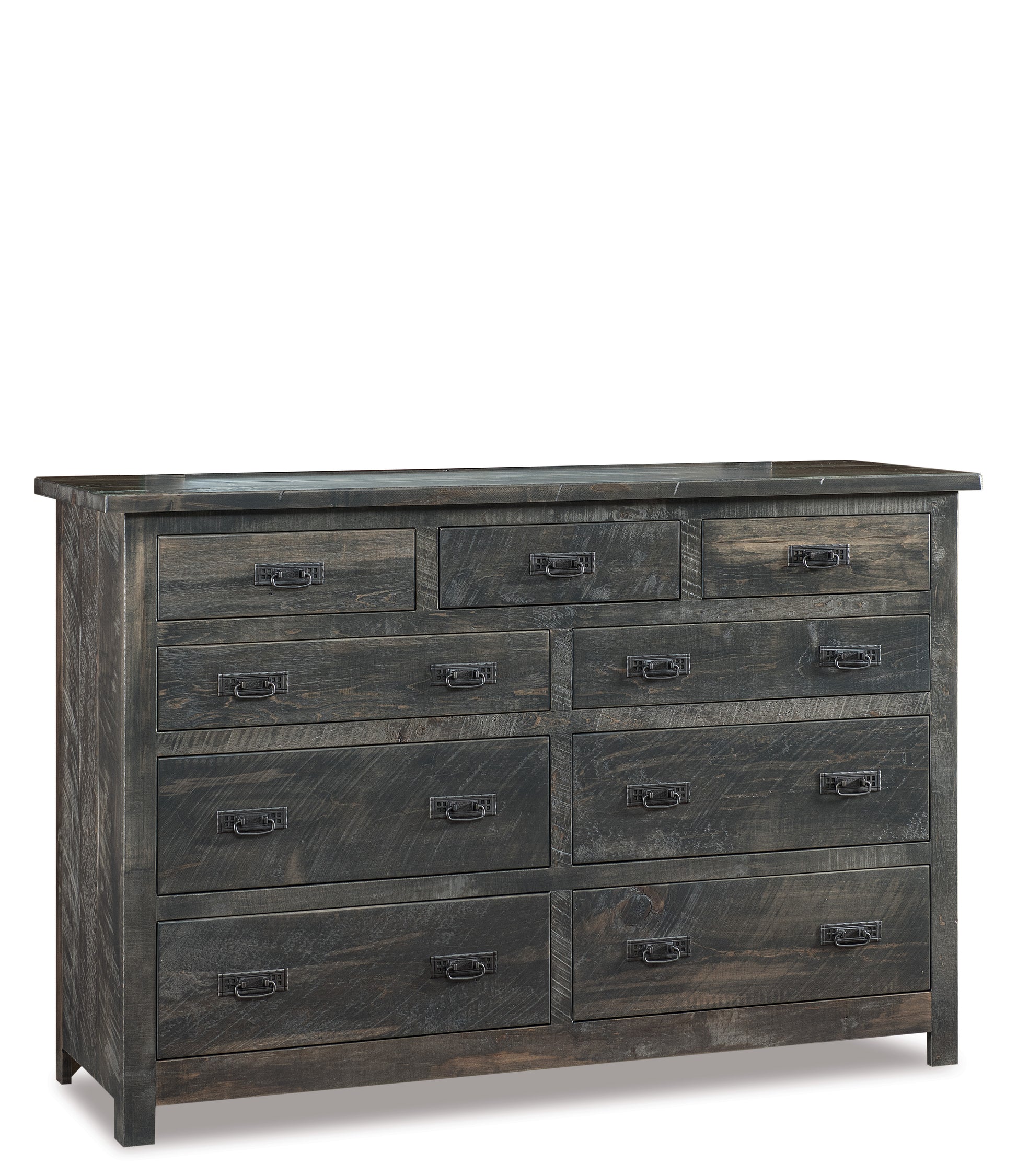 american made amish dumont rustic nine drawer dresser