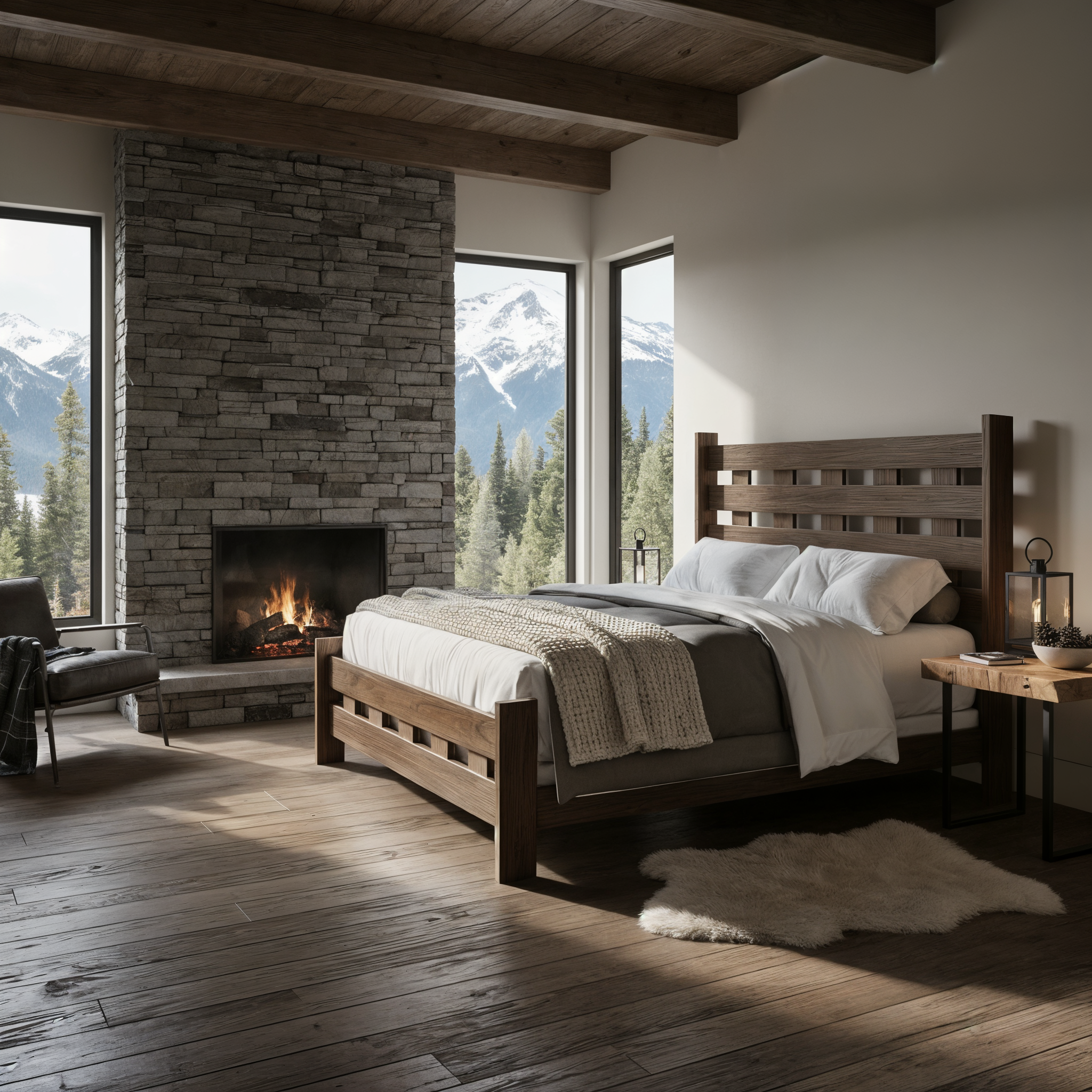 Amish Durango Wood Bed