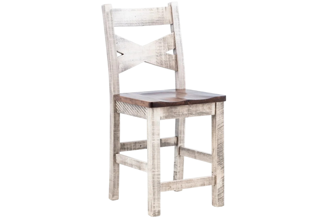 Amish Elkhorn 24" Stationary Bar Chair