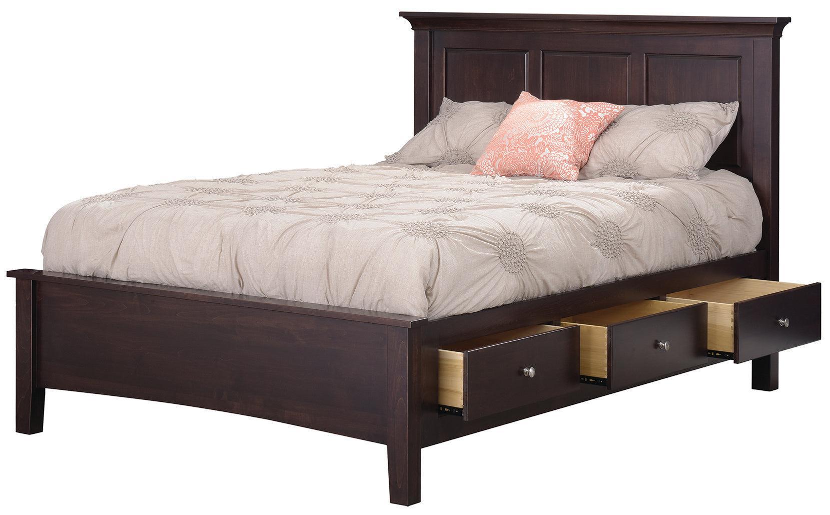 Amish Ellington Side Storage Bed