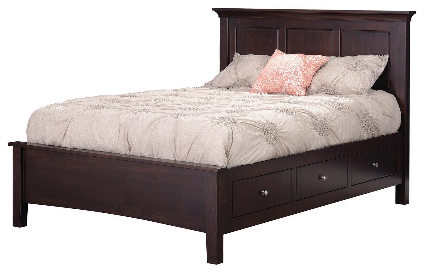 Amish Ellington Side Storage Bed