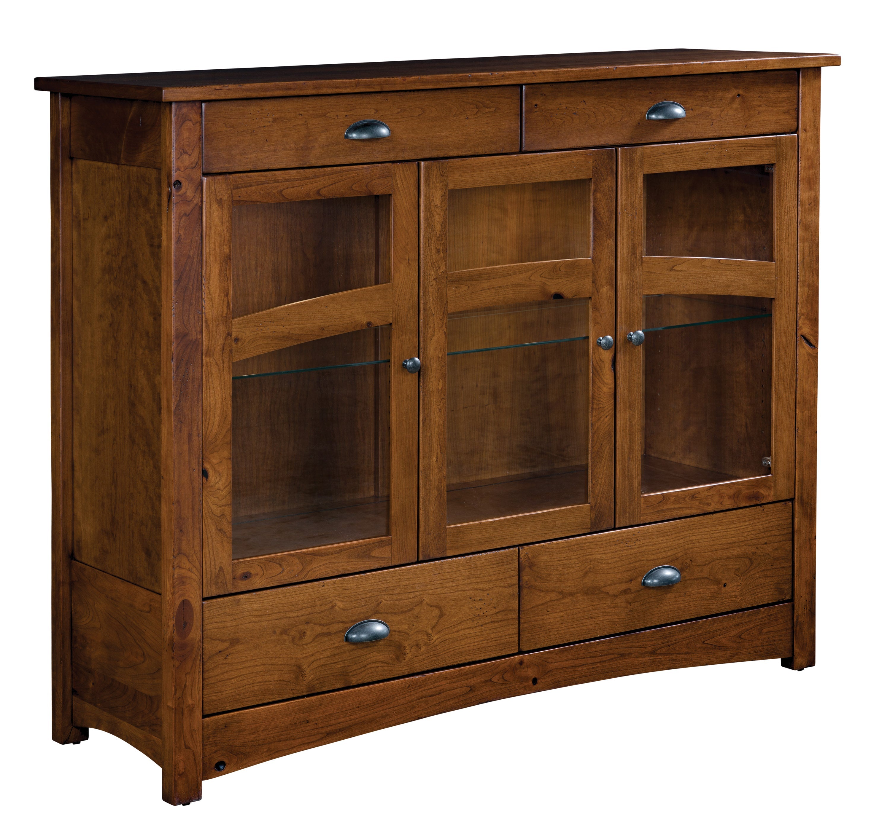 Amish Ellis High Four Drawer Three Door Buffet