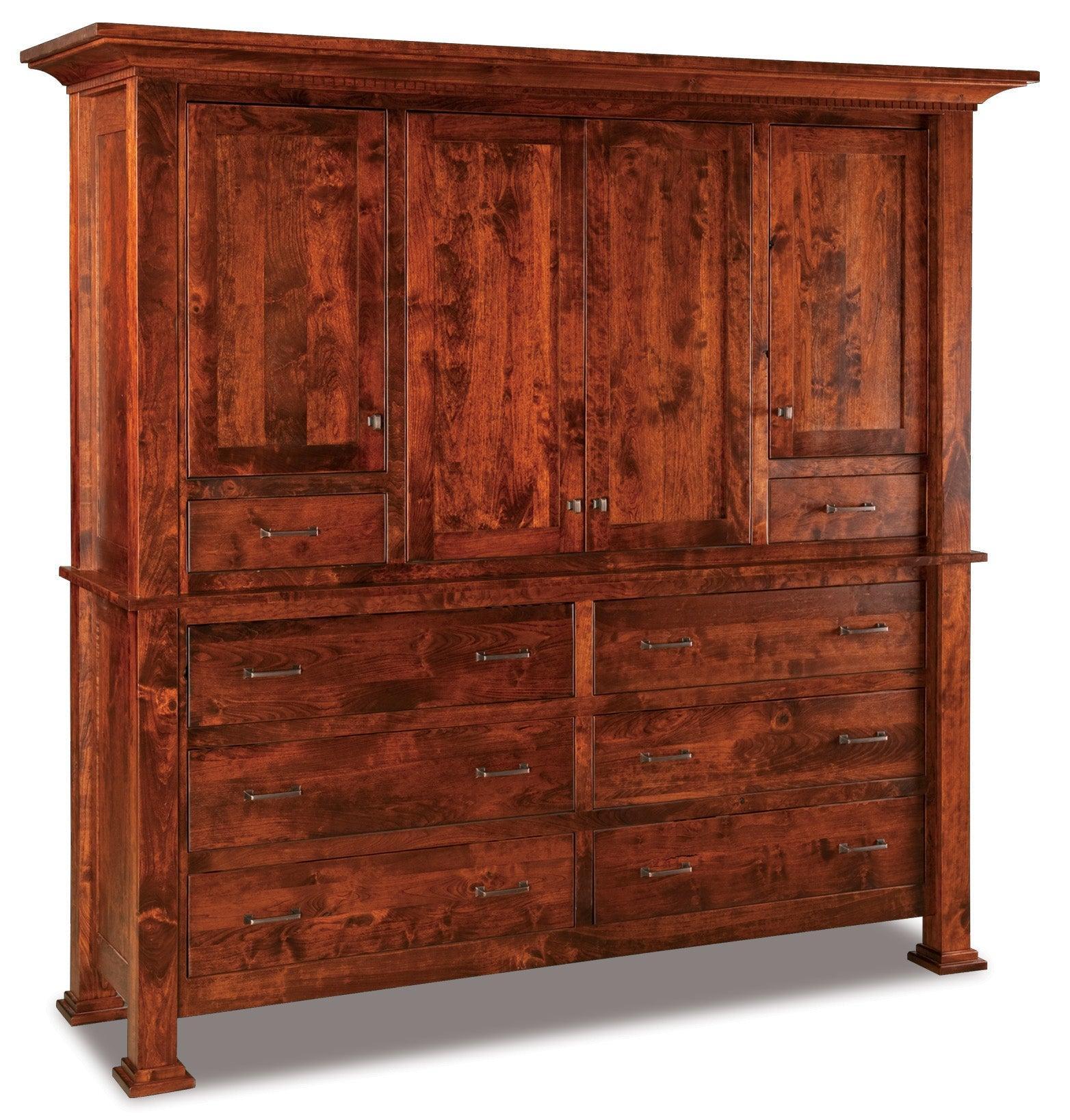 amish empire eight drawer four door mule chest