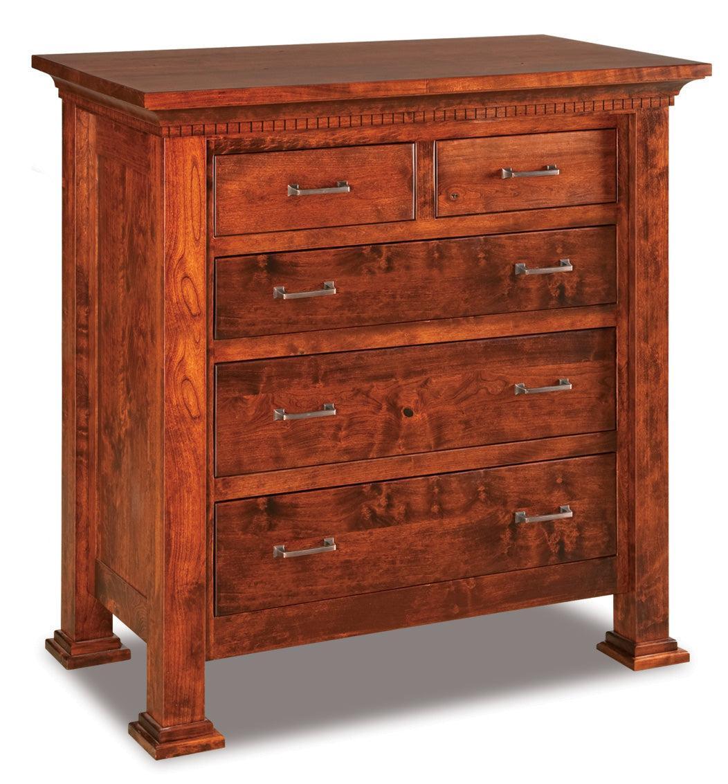 Amish Empire Five Drawer Chest