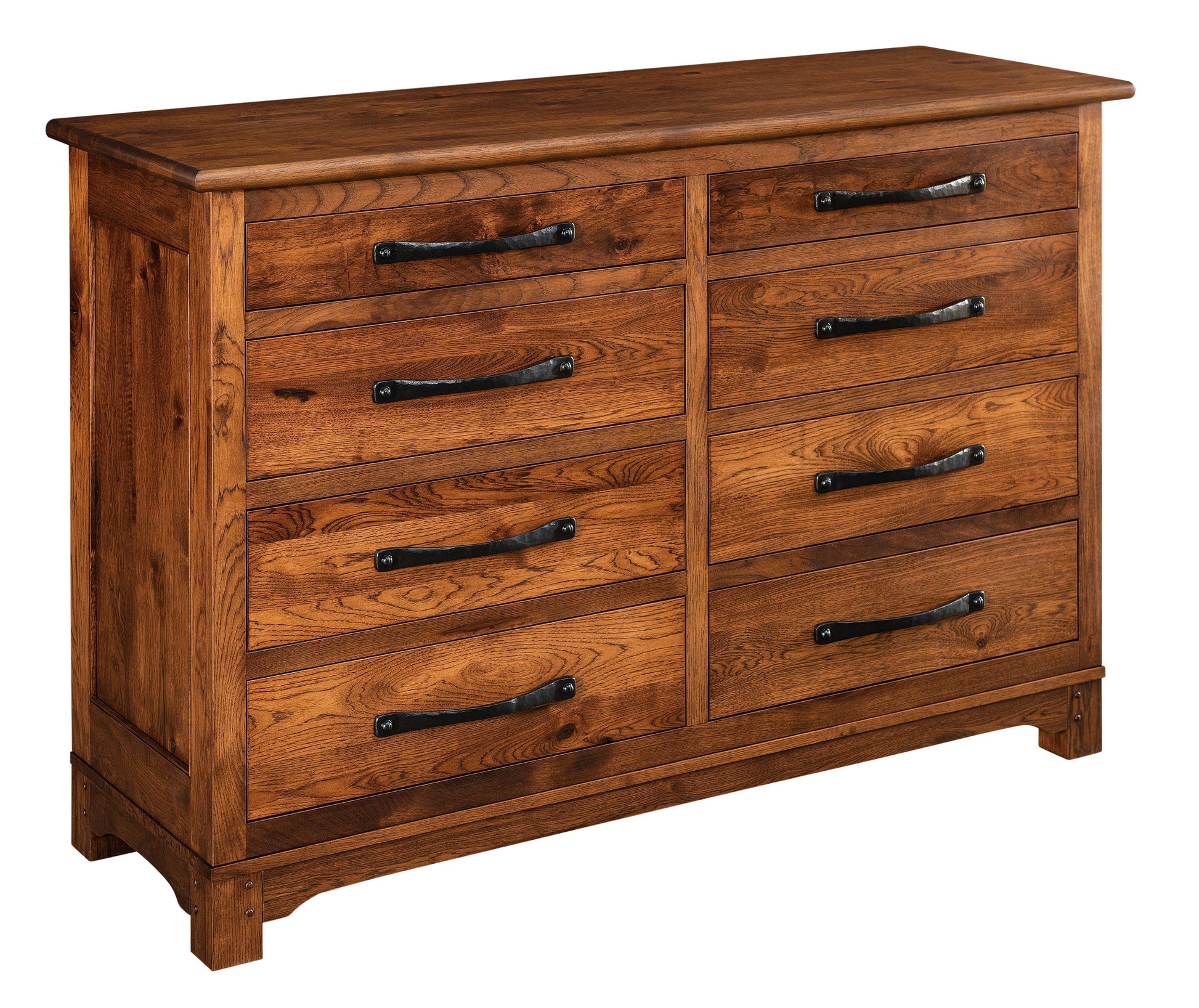 american made amish farmhouse eight drawer dresser