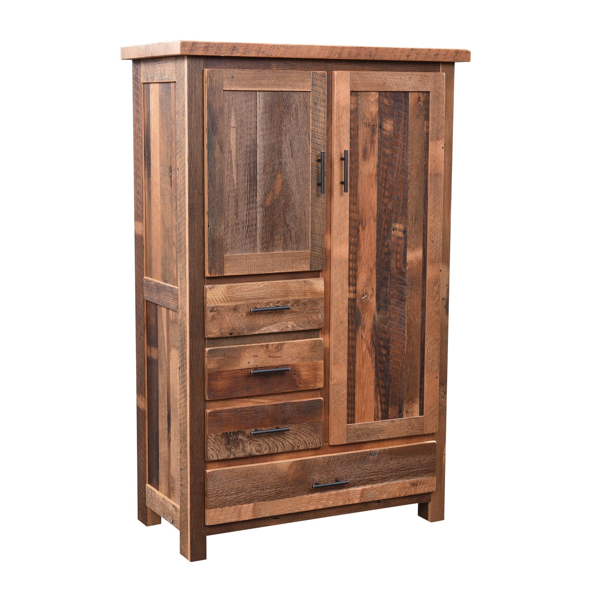 Amish Farmhouse Four Drawer Armoire-Armoire-The Amish House