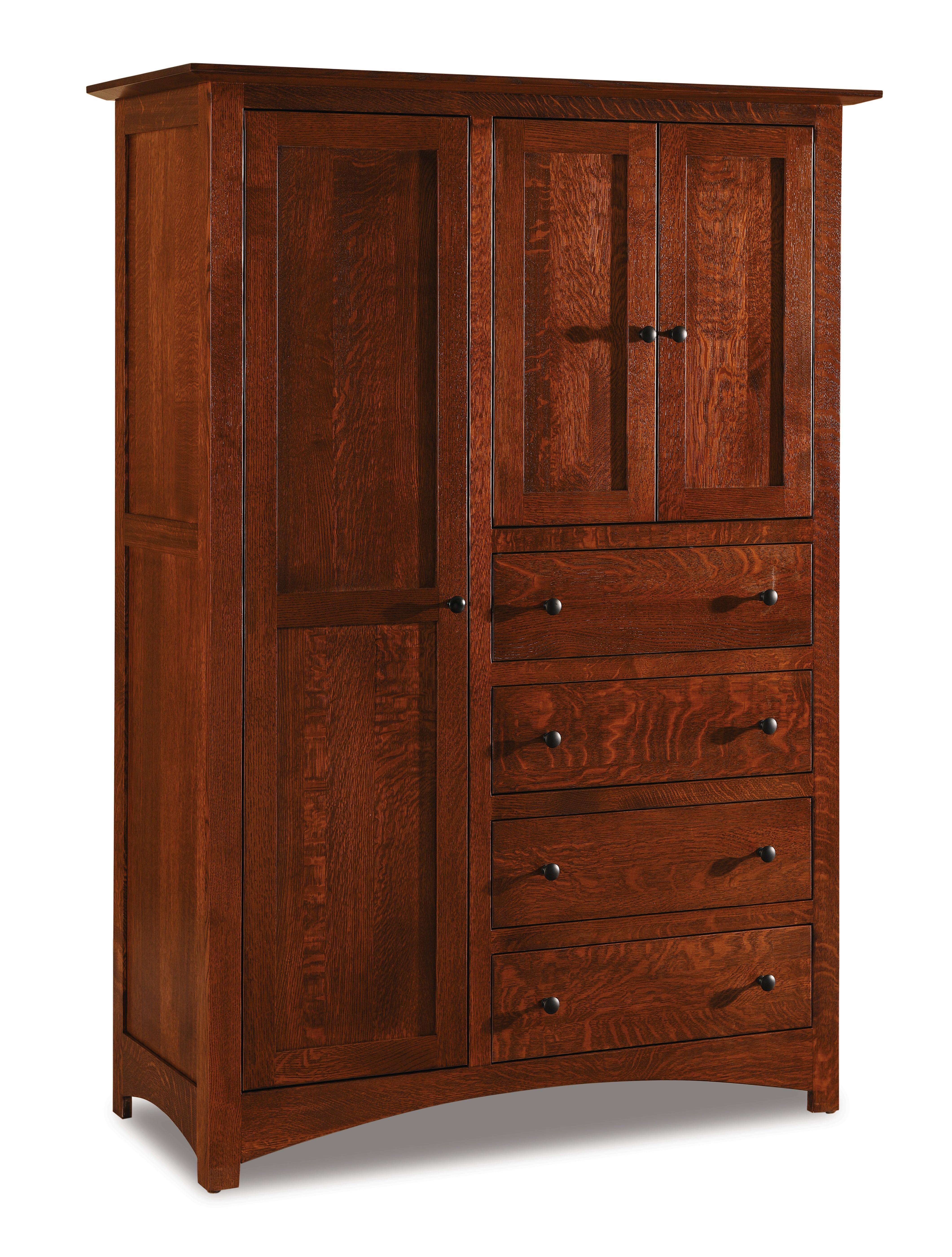 american made amish finland four drawer three door armoire
