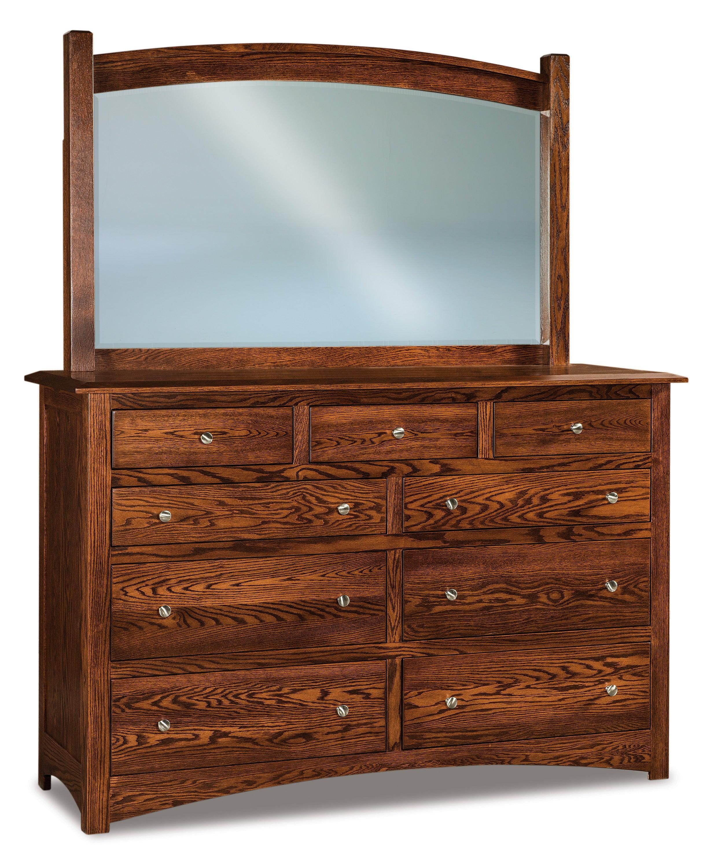 american made amish finland nine drawer dresser with mirror