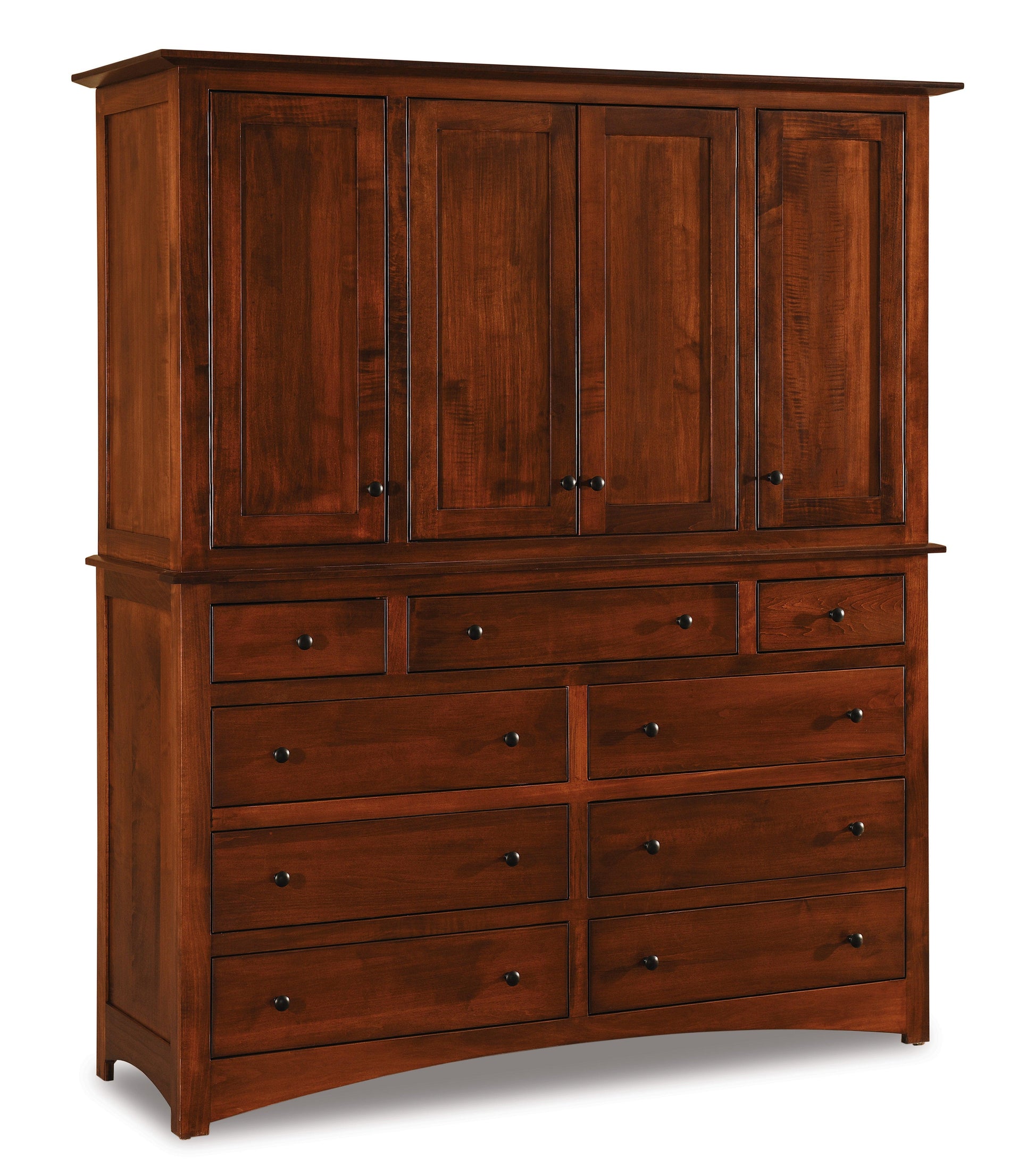 american made amish finland nine drawer dresser with mirror nine drawer four door mule chest