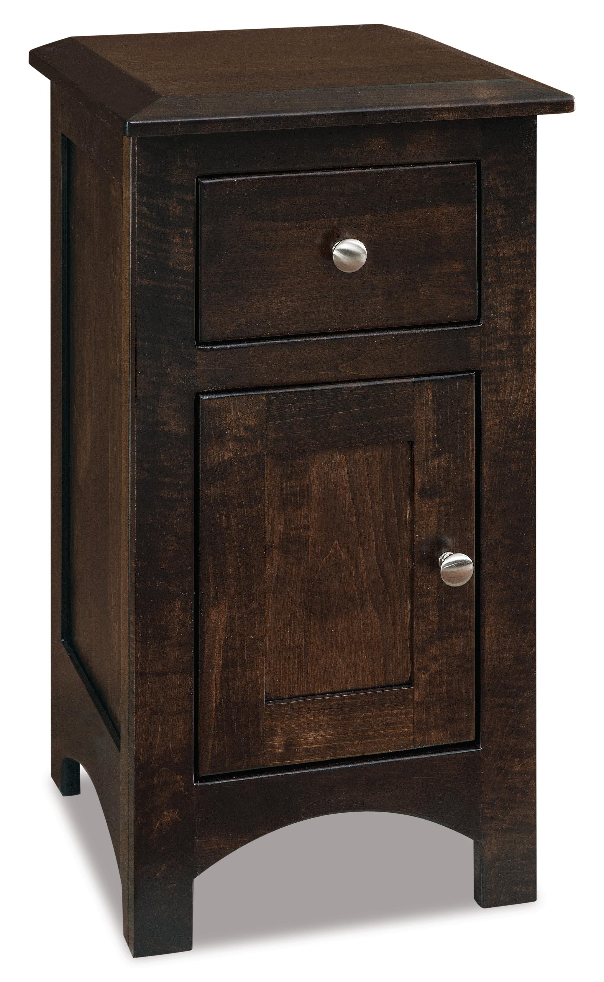 american made amish finland one drawer one door nightstand