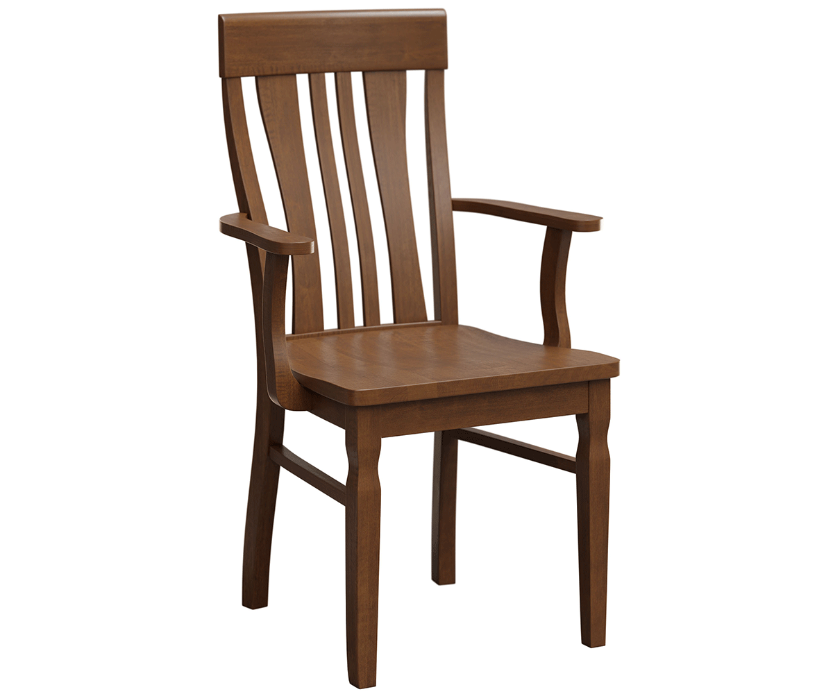 Amish Fiona Chair-Chair-Arm Chair-Oak-The Amish House