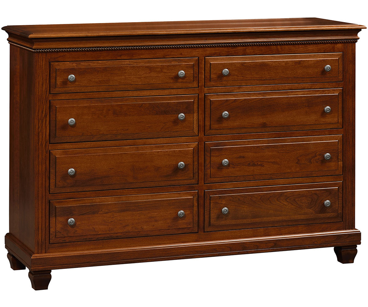 Amish Florentino Eight Drawer Dresser-Dresser-The Amish House