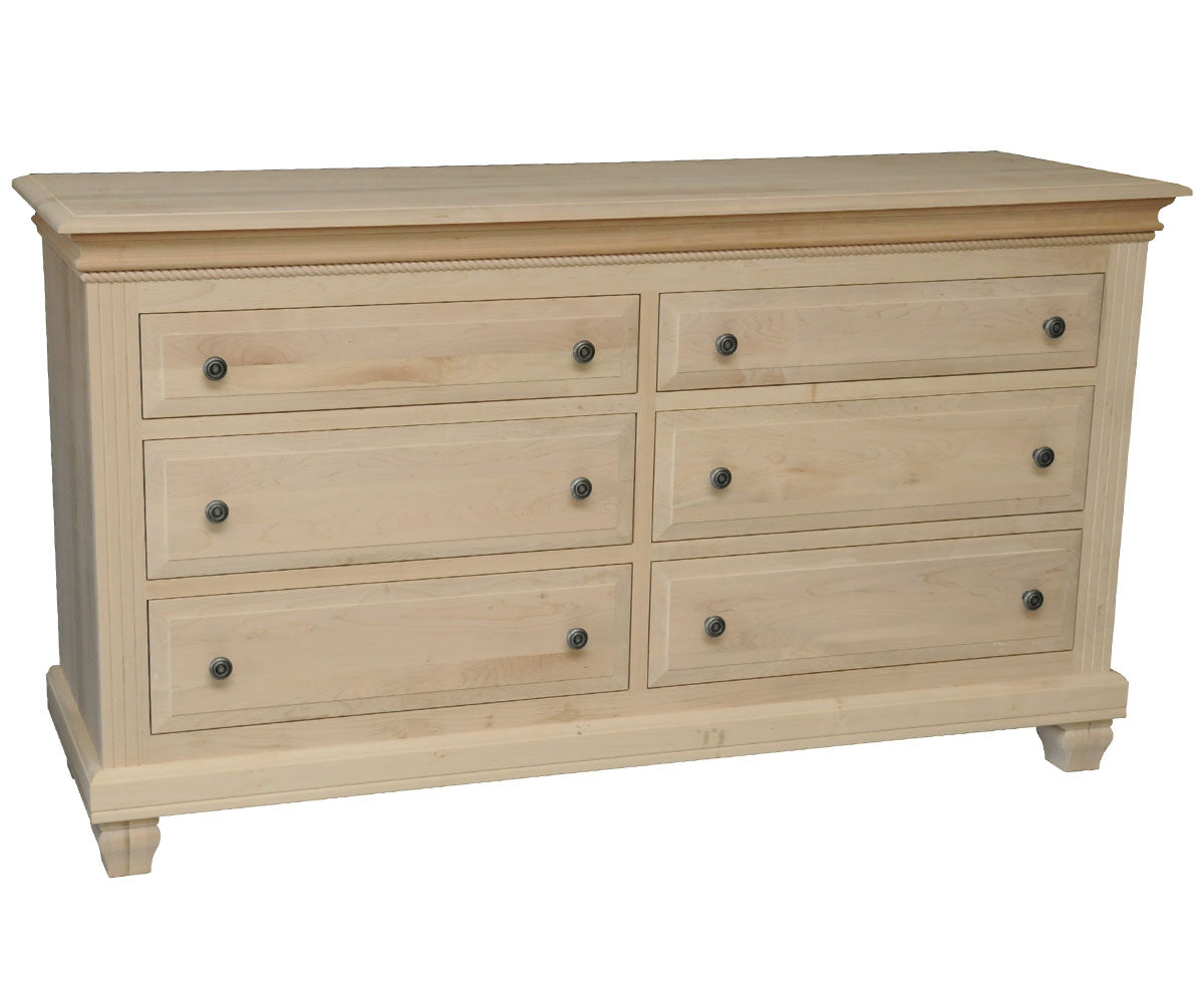 Amish Florentino Six Drawer Dresser-Dresser-The Amish House