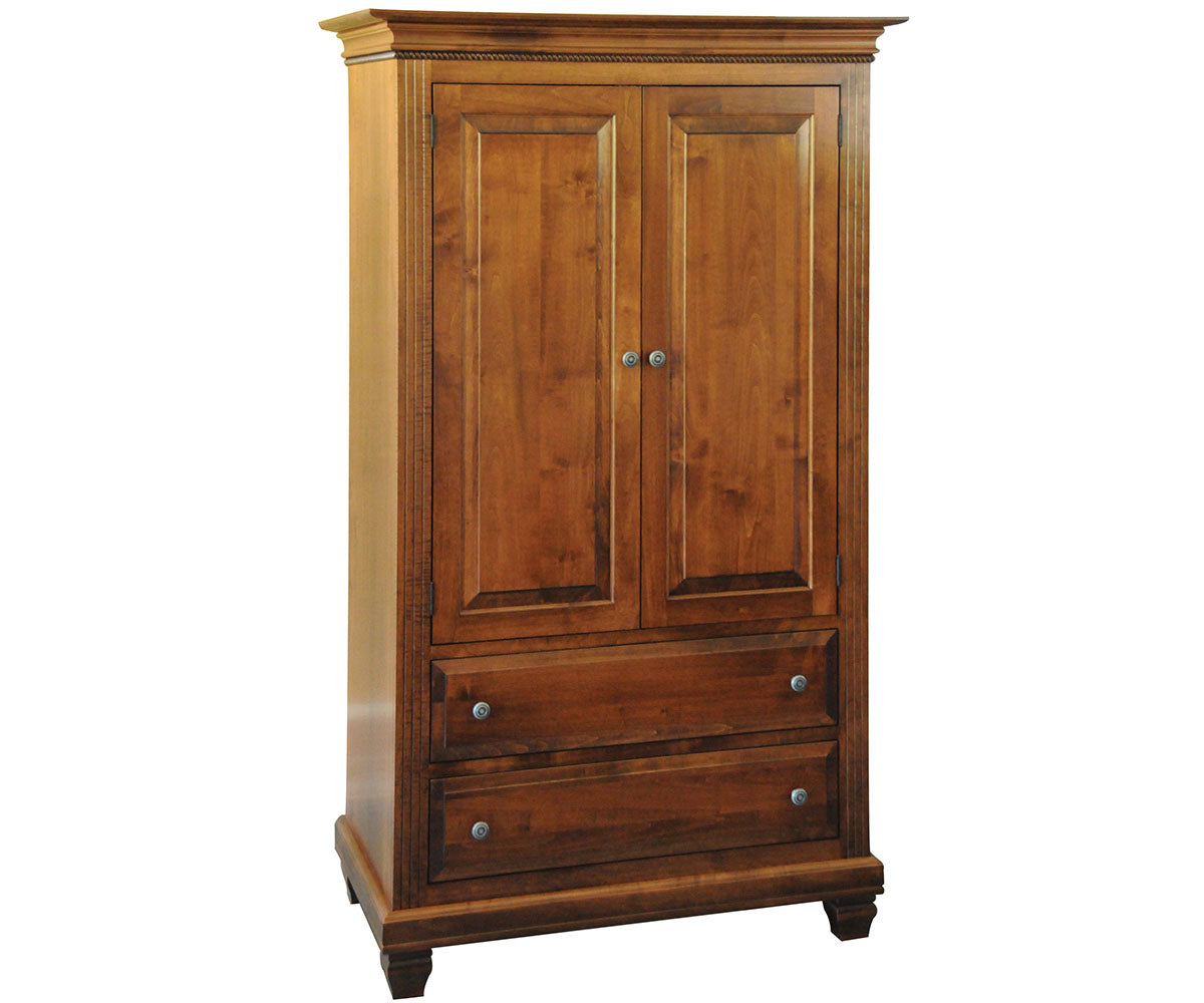 Amish Florentino Two Drawer Armorie