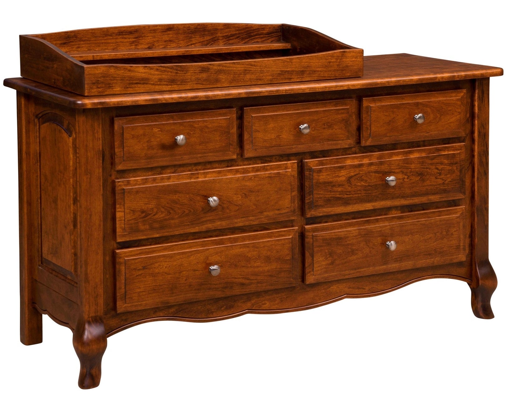 Amish French Country Seven Drawer Dresser