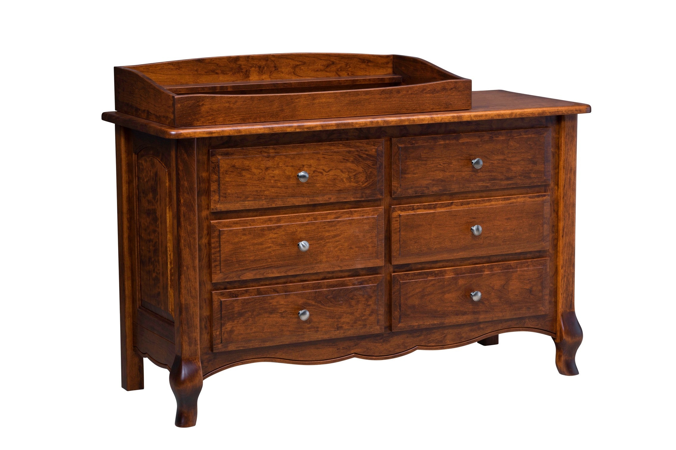 Amish French Country Six Drawer Dresser