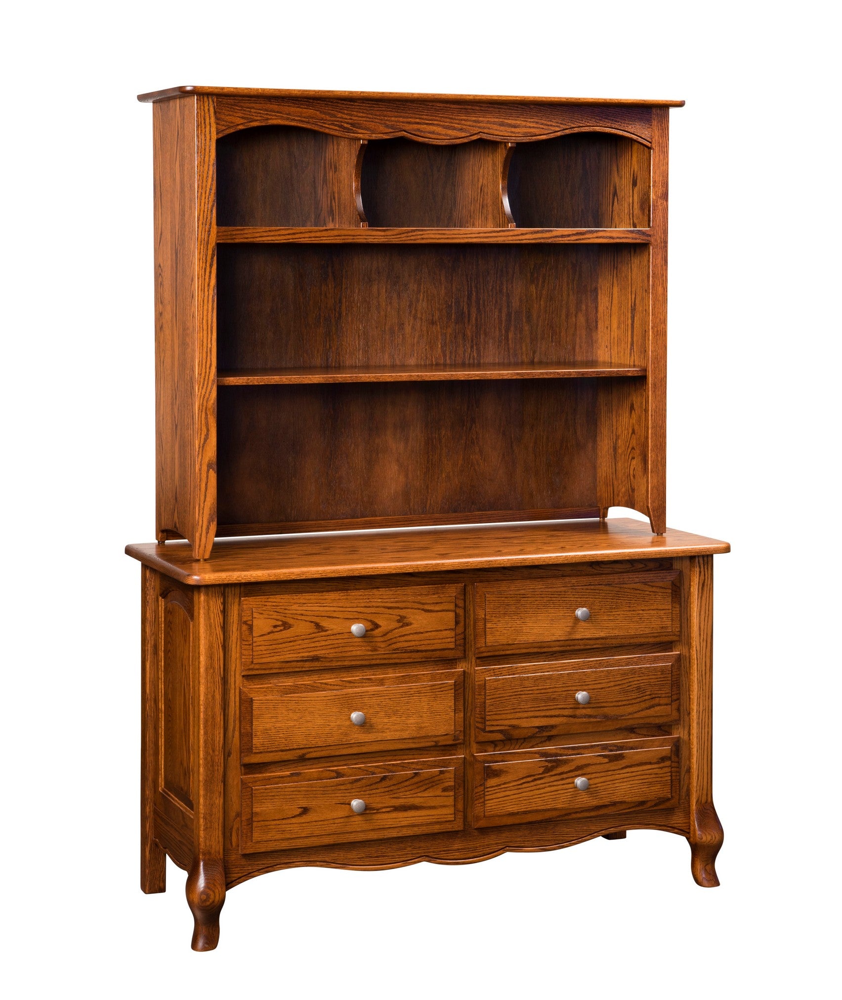 Amish French Country Six Drawer Dresser