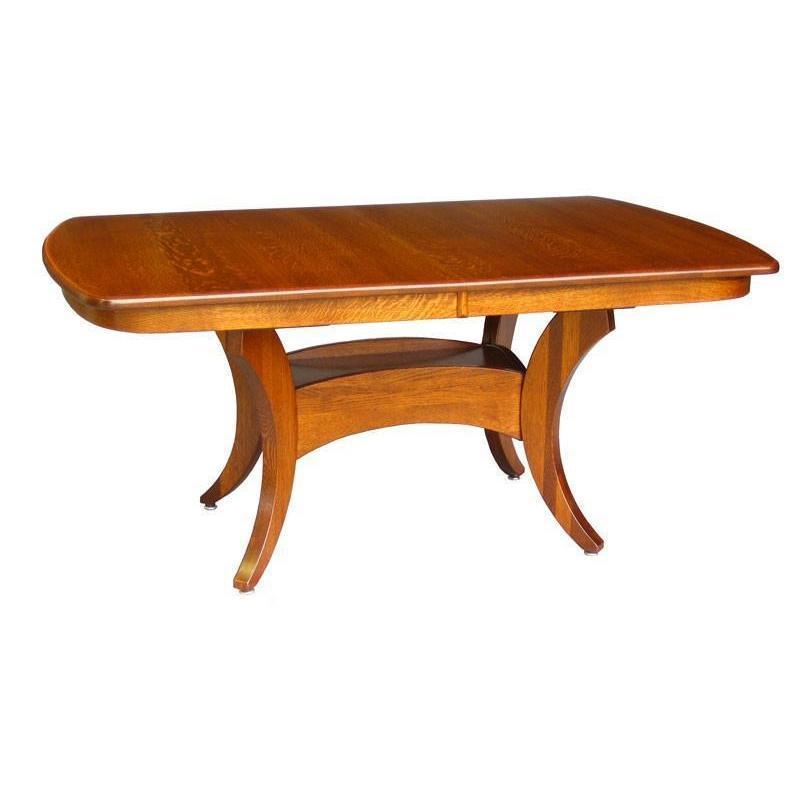 Amish Galveston Single Pedestal Table - Quick Ship