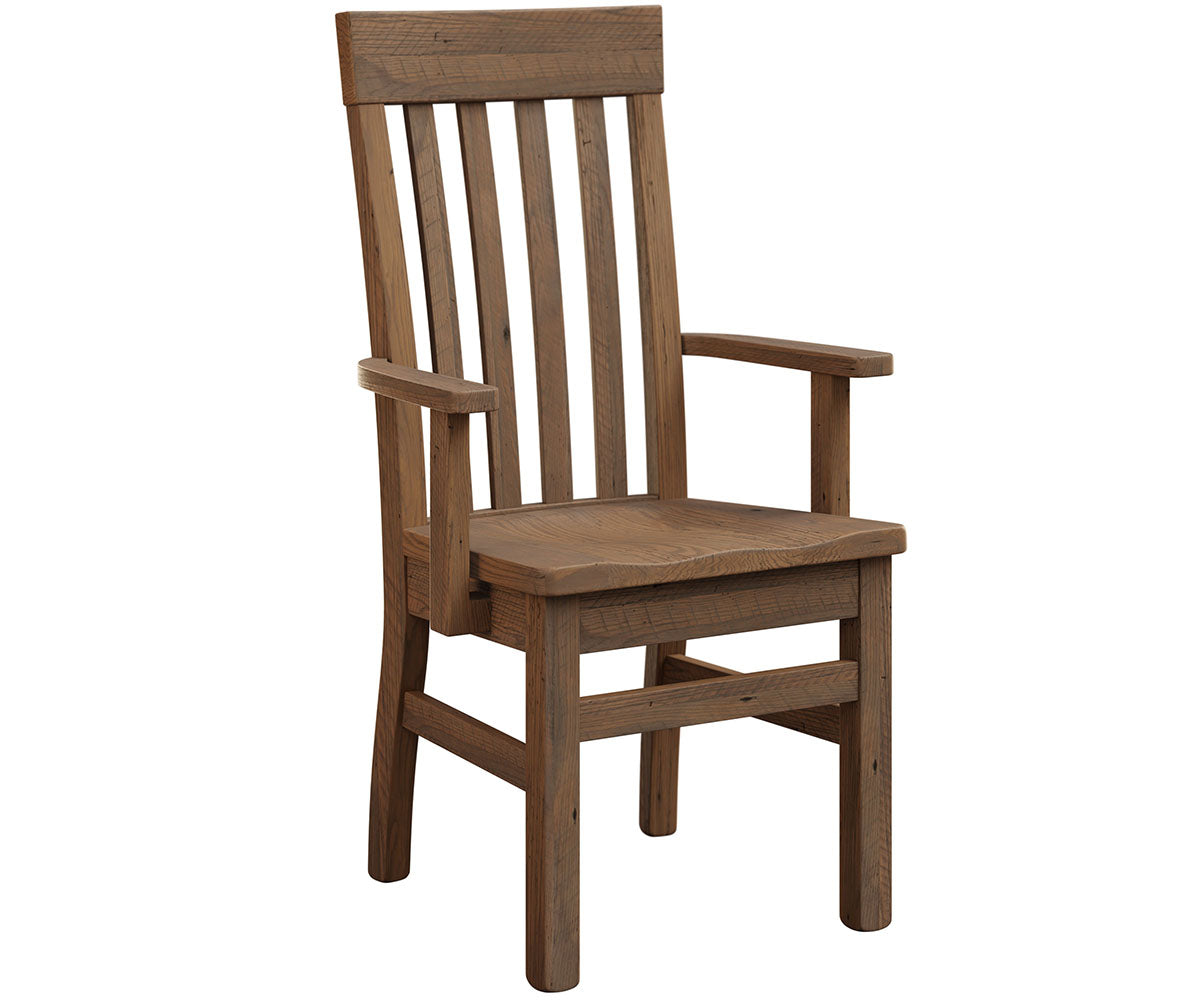 Amish Hadley Chair-Chair-Arm Chair-Oak-The Amish House