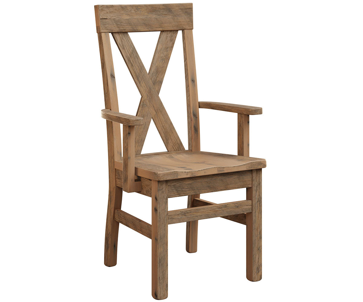 Amish Hamden Chair-Chair-Arm Chair-Oak-The Amish House