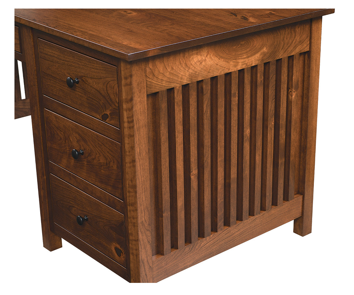 amish desk shown in oak