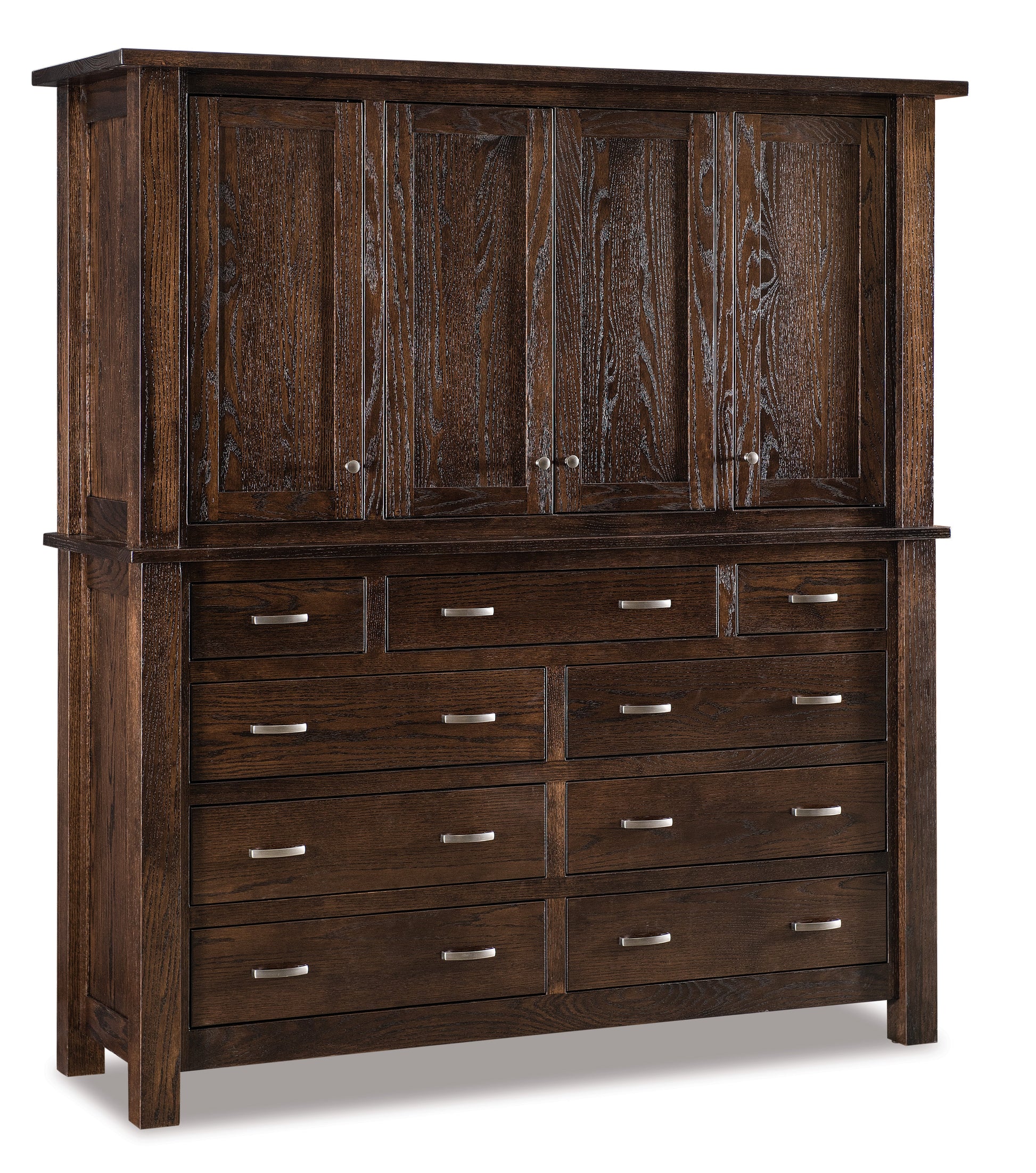 Amish Heidi Nine Drawer Four Door Chest