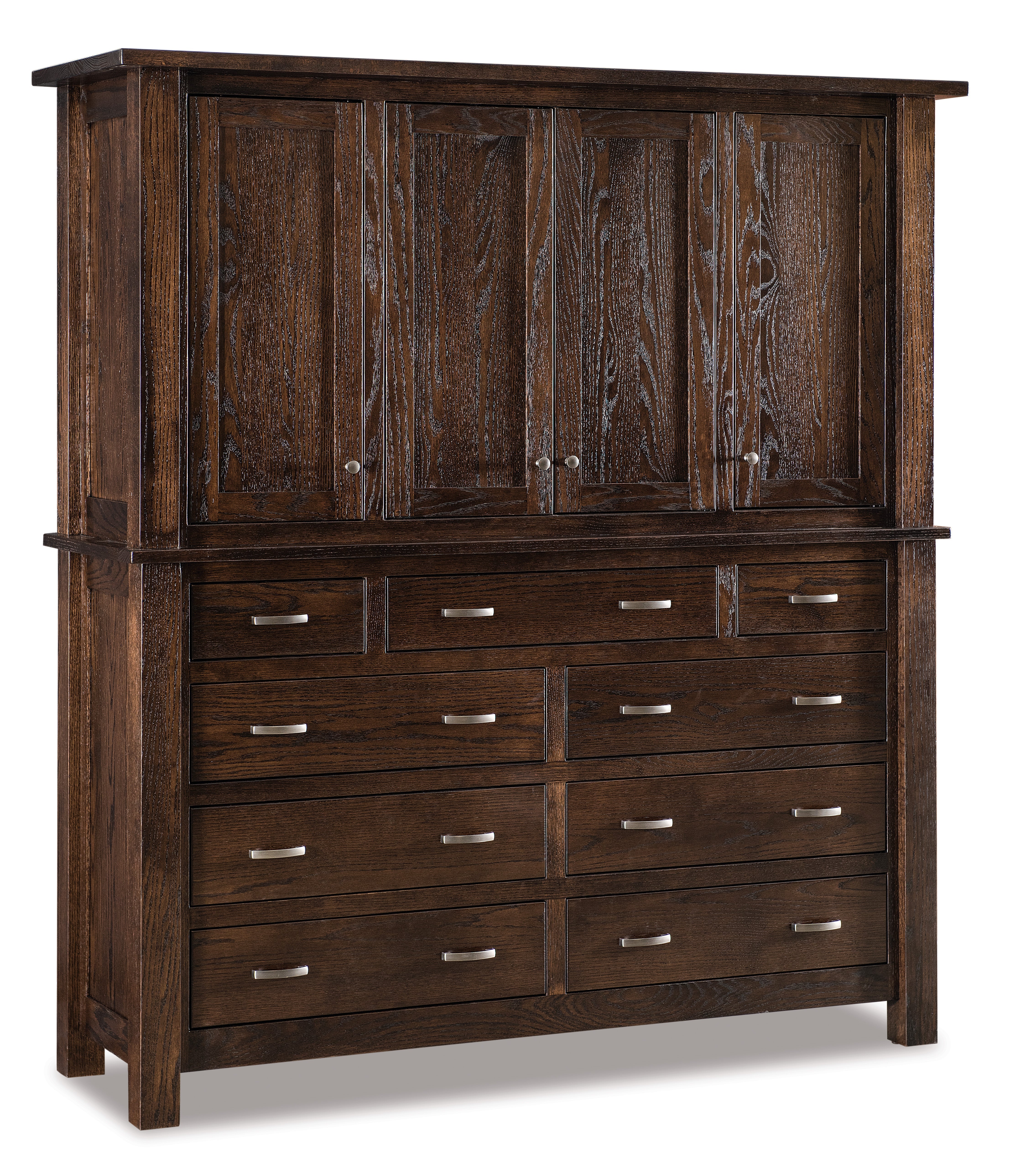 Amish Heidi Nine Drawer Four Door Chest