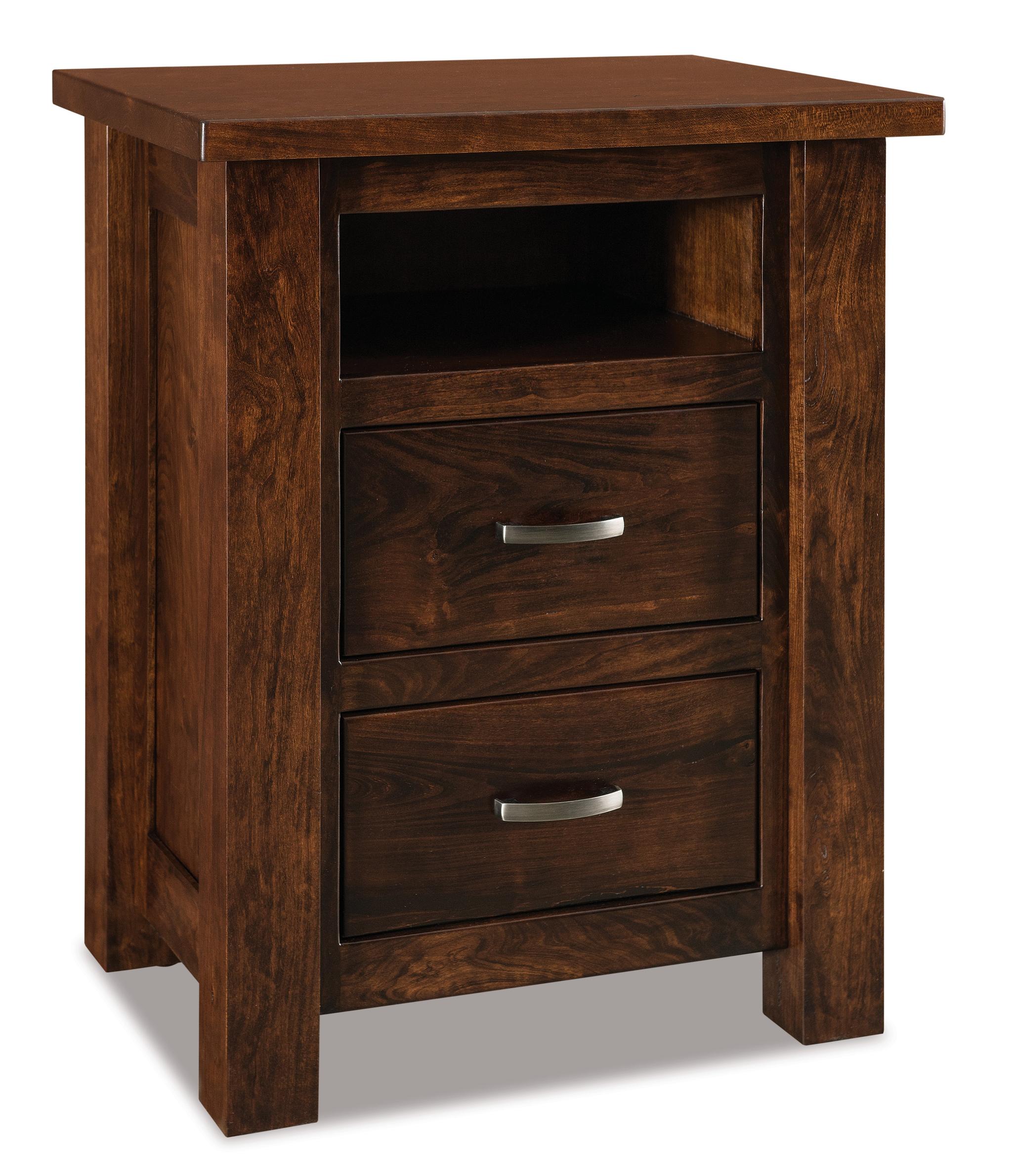 Amish Heidi Two Drawer Nightstand
