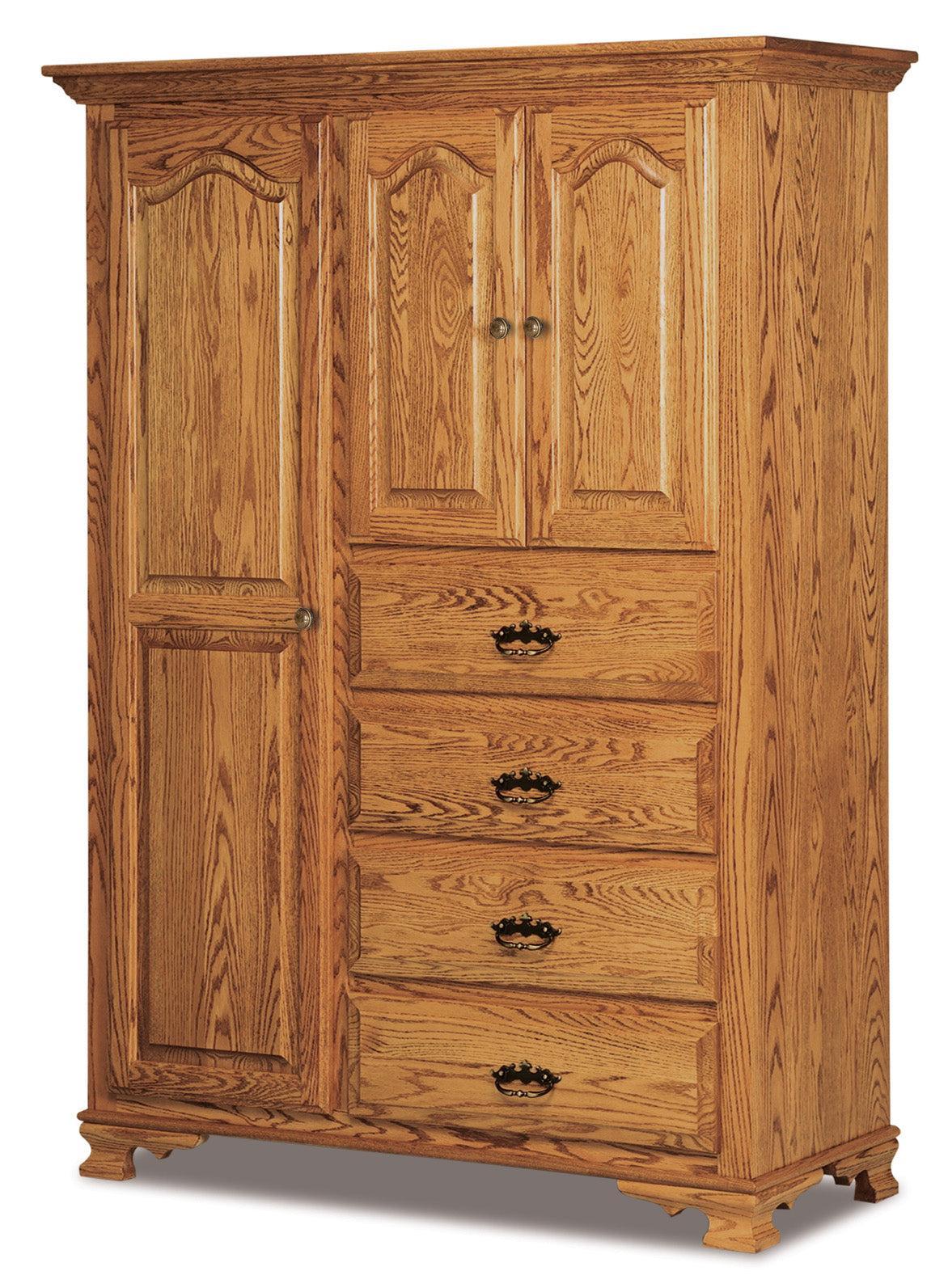 Amish Heritage Four Drawer Three Door Chifferobe