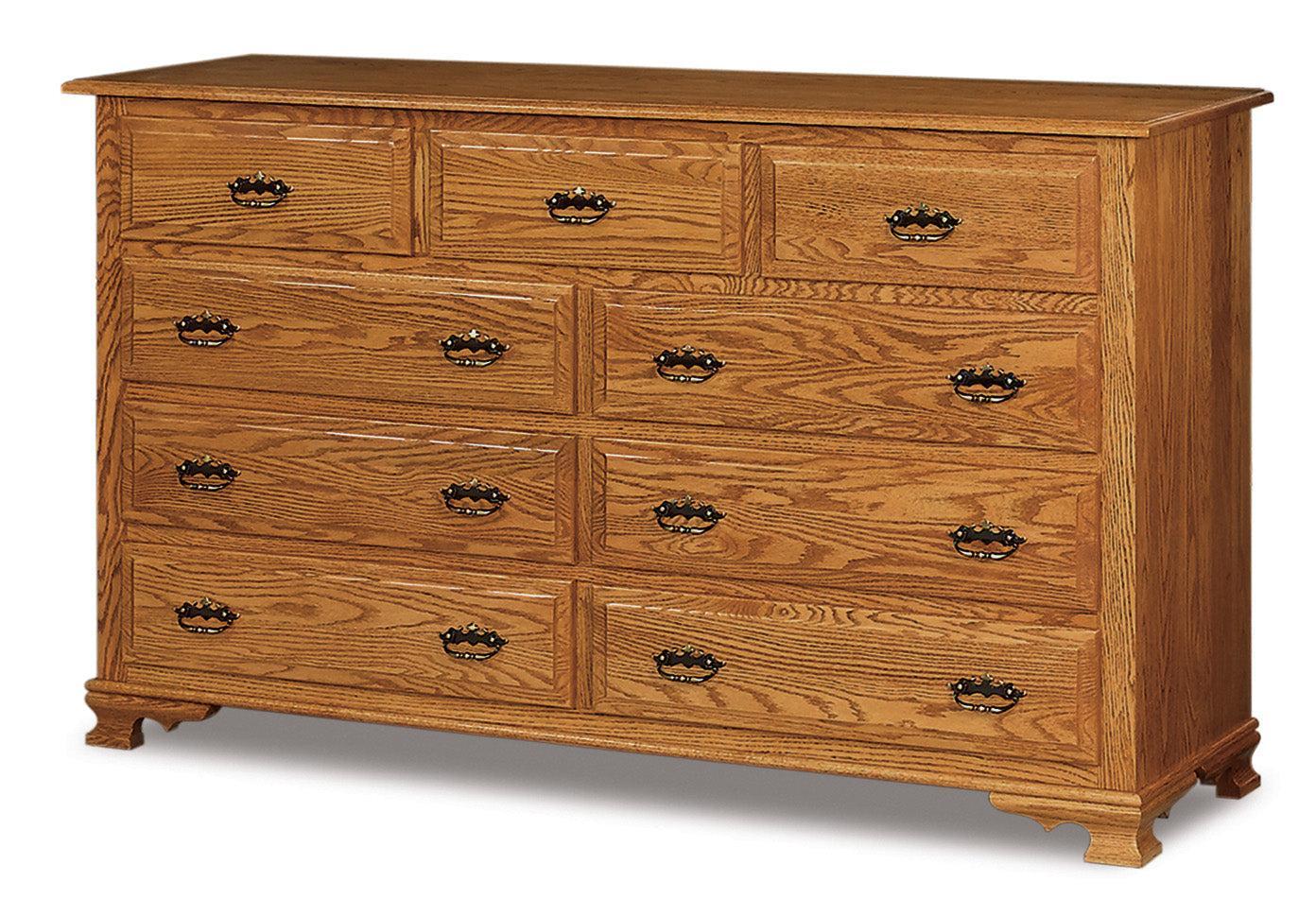 Amish Heritage Nine Drawer Dresser