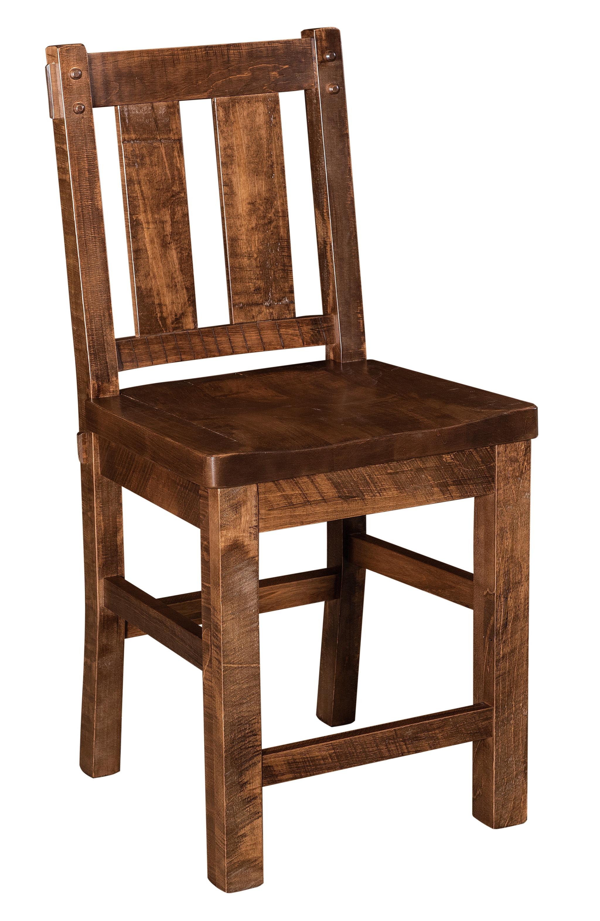 Amish Houston Stationary Bar Chair-Bar Chair-The Amish House
