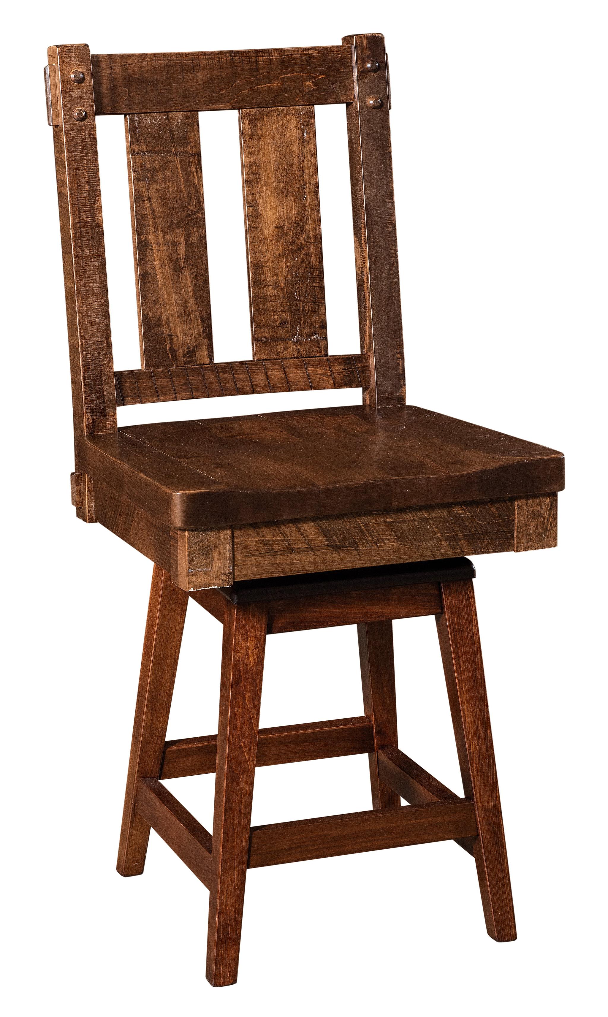 Amish Houston Swivel Bar Chair-Bar Chair-The Amish House