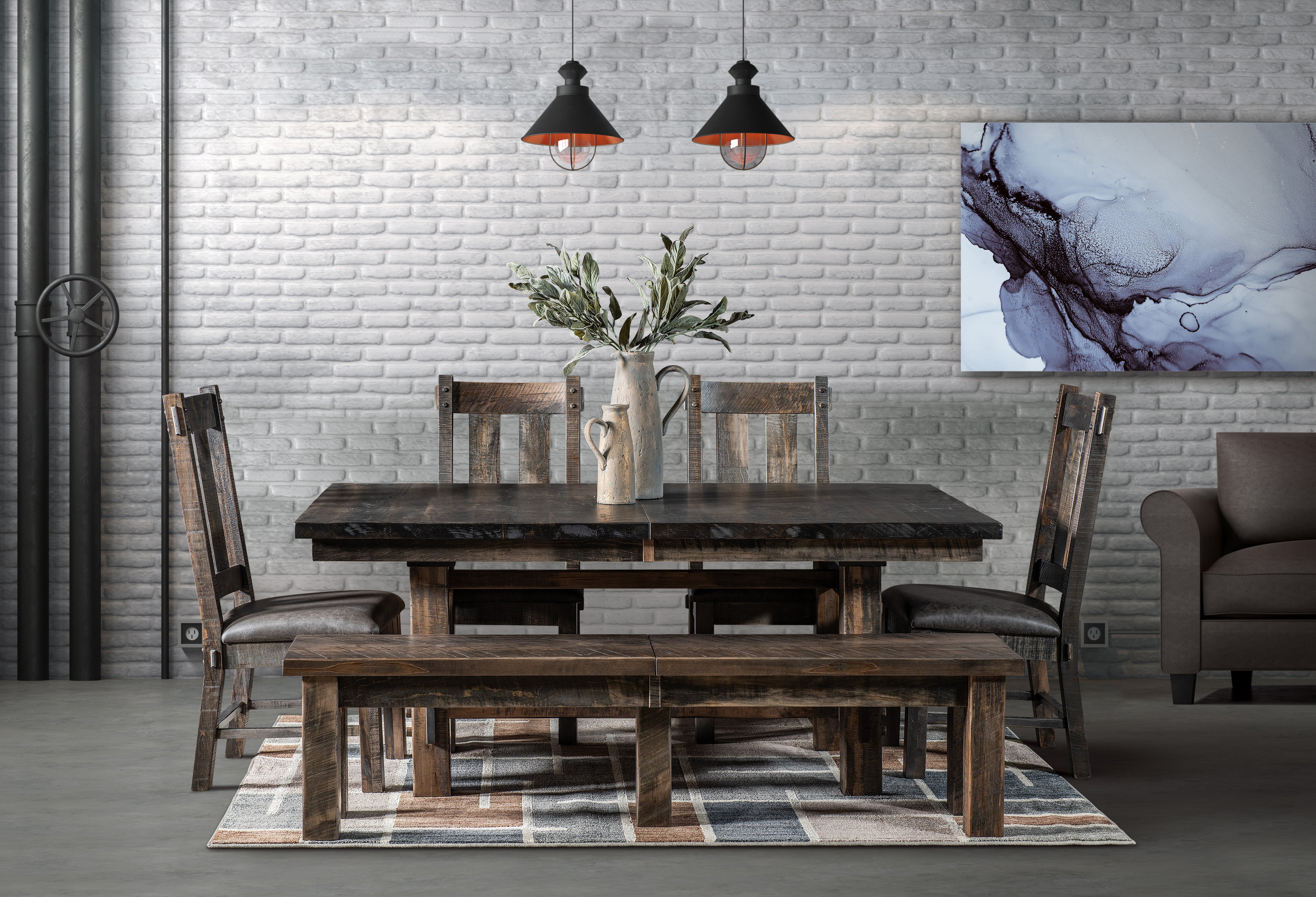 The Amish House Houston Trestle Table - Thumbnail 2