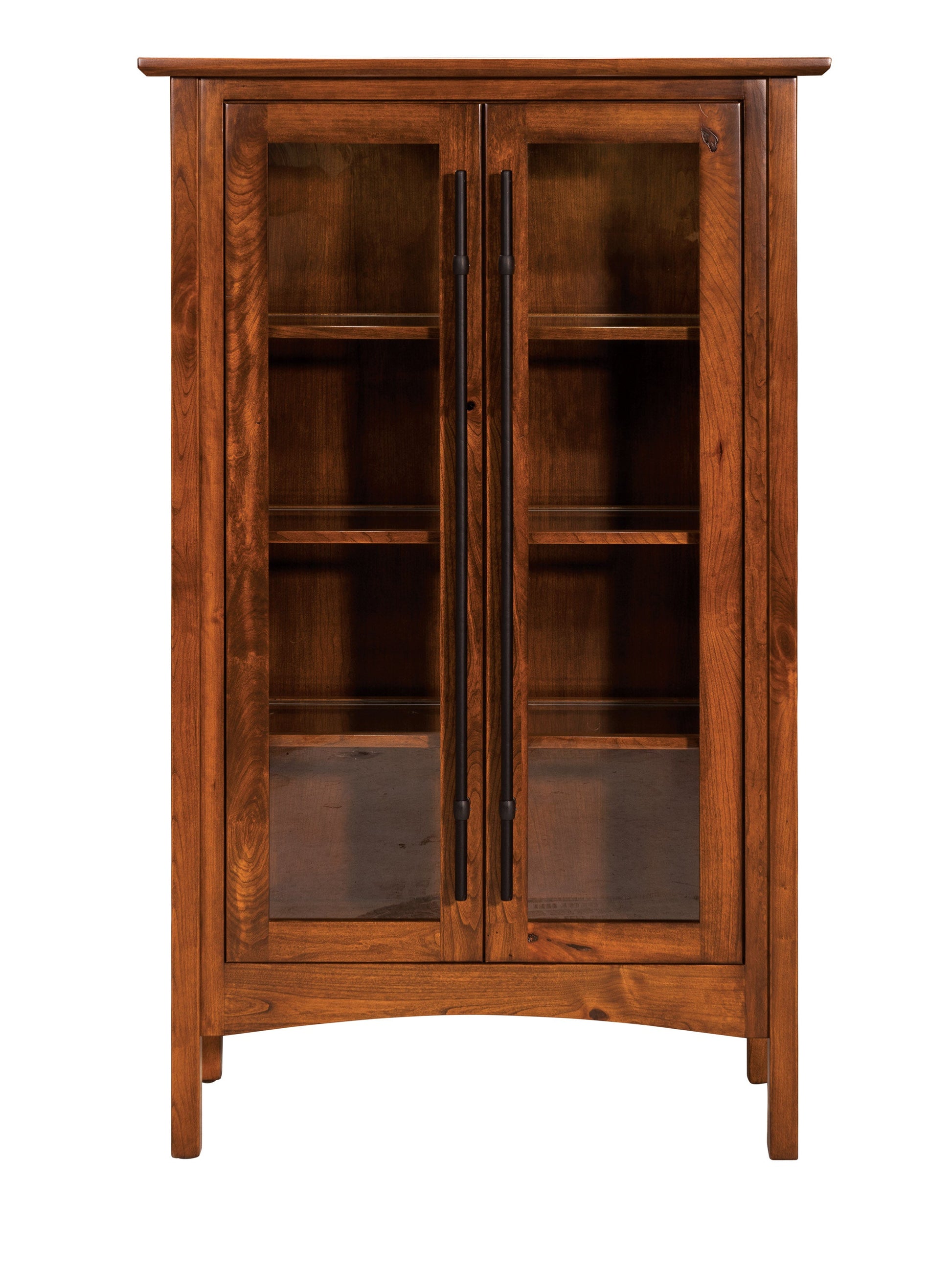 american made amish iron forge display cabinet