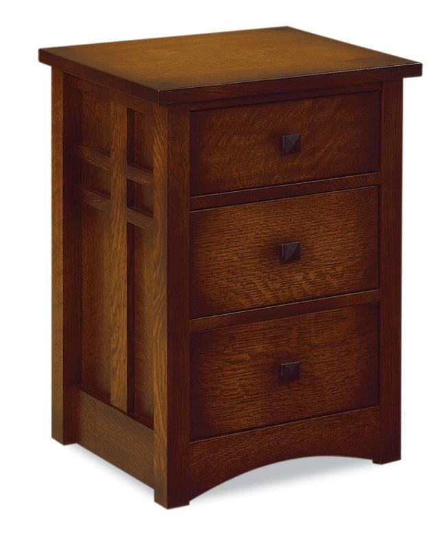 Amish Kascade Three Drawer Nightstand - Thumbnail 3